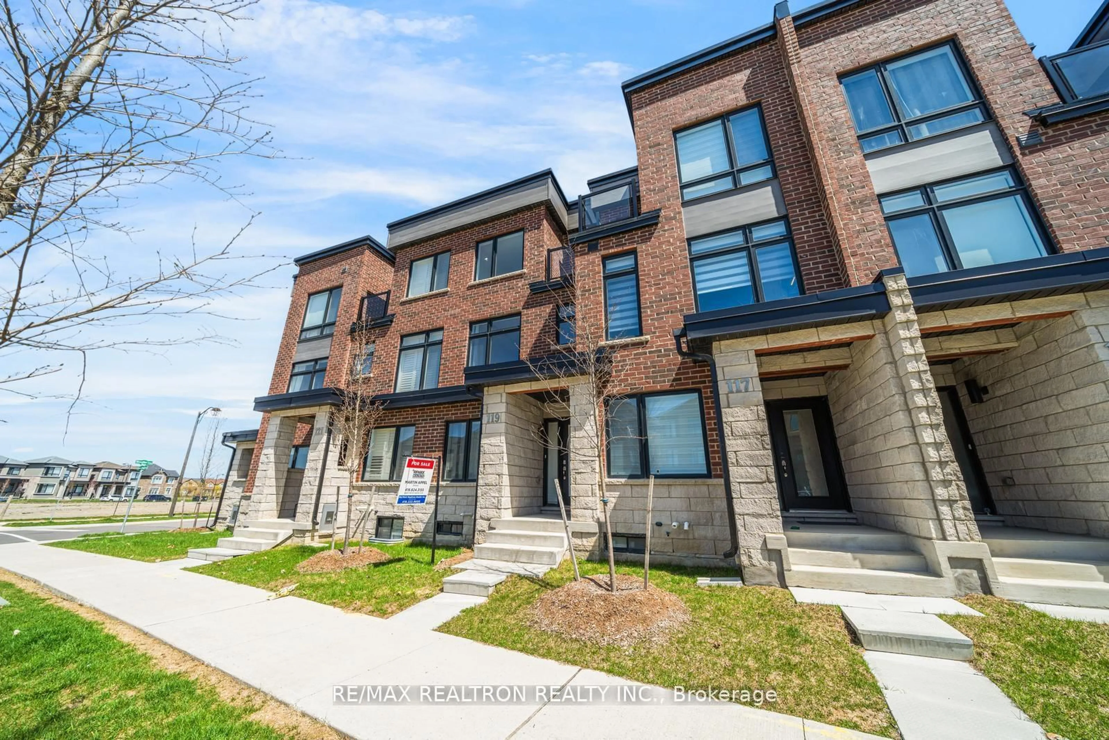 Home with brick exterior material, street for 119 Cornell Rouge Blvd, Markham Ontario L6B 0V2