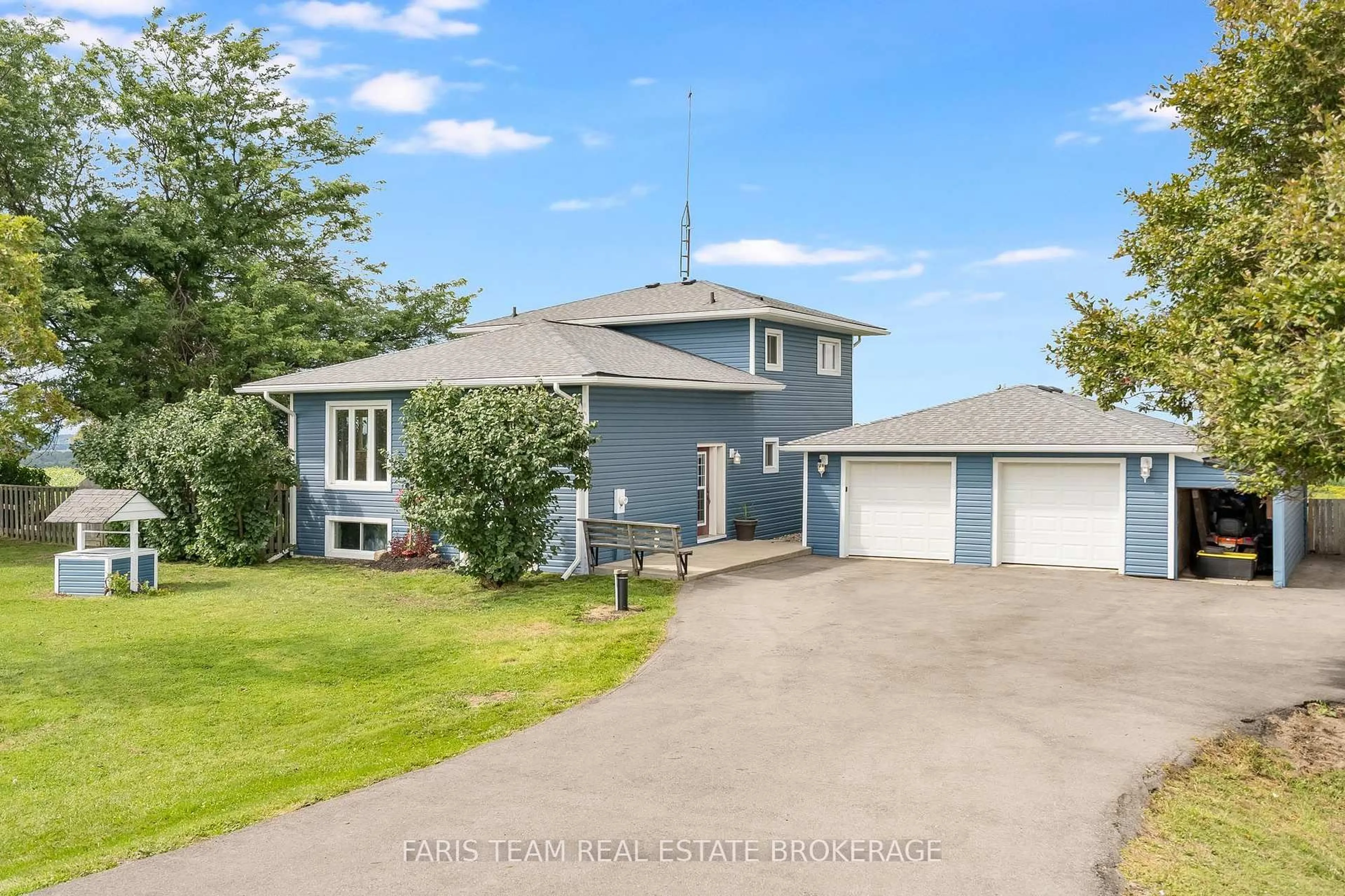 A pic from outside/outdoor area/front of a property/back of a property/a pic from drone, street for 5390 Highway 89, Essa Ontario L0L 1L0