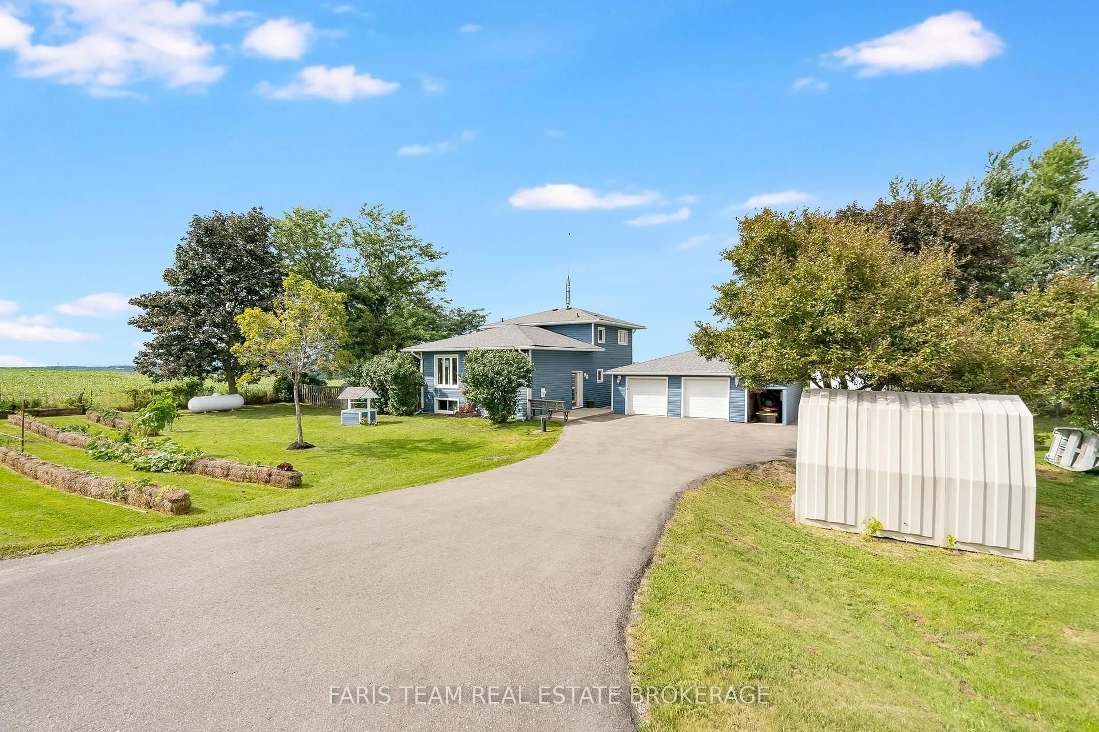 A pic from outside/outdoor area/front of a property/back of a property/a pic from drone, unknown for 5390 Highway 89, Essa Ontario L0L 1L0