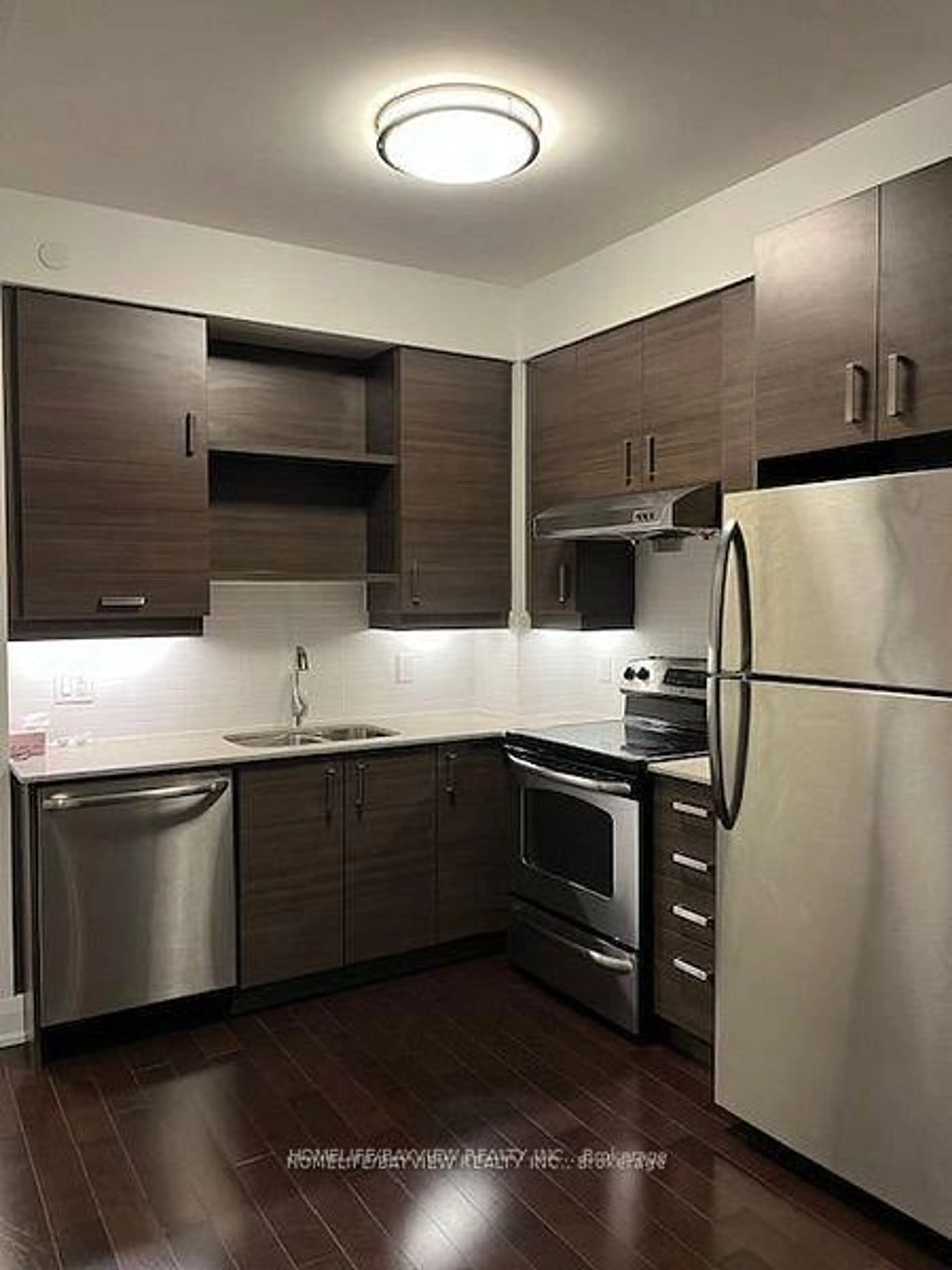 Standard kitchen, wood/laminate floor for 8228 Birchmount Rd #730, Markham Ontario L3R 1A6