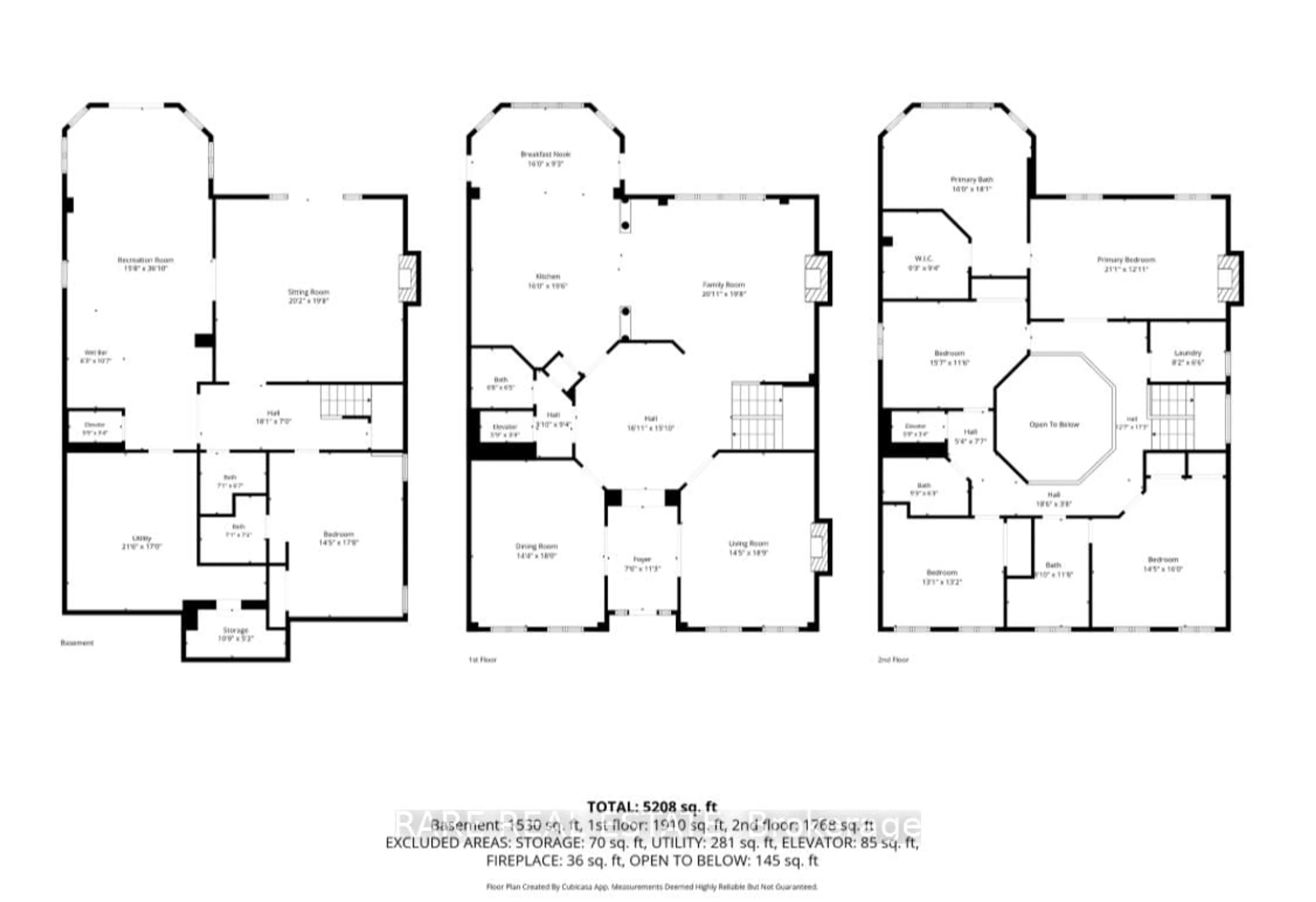 Floor plan for 92 Willis Dr, Aurora Ontario L4G 7M4