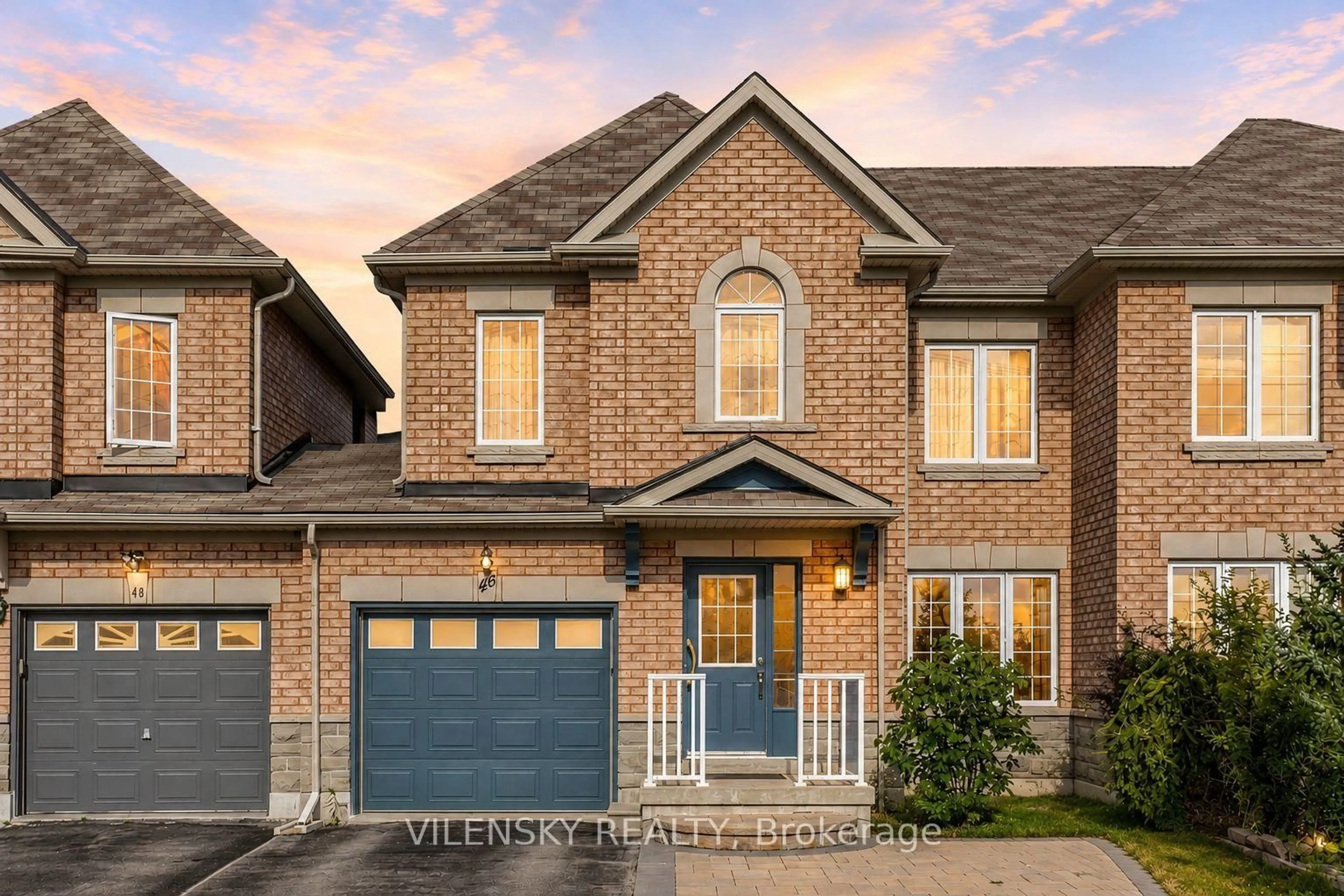 Home with brick exterior material, street for 46 Westcliffe Cres, Richmond Hill Ontario L4E 0S2