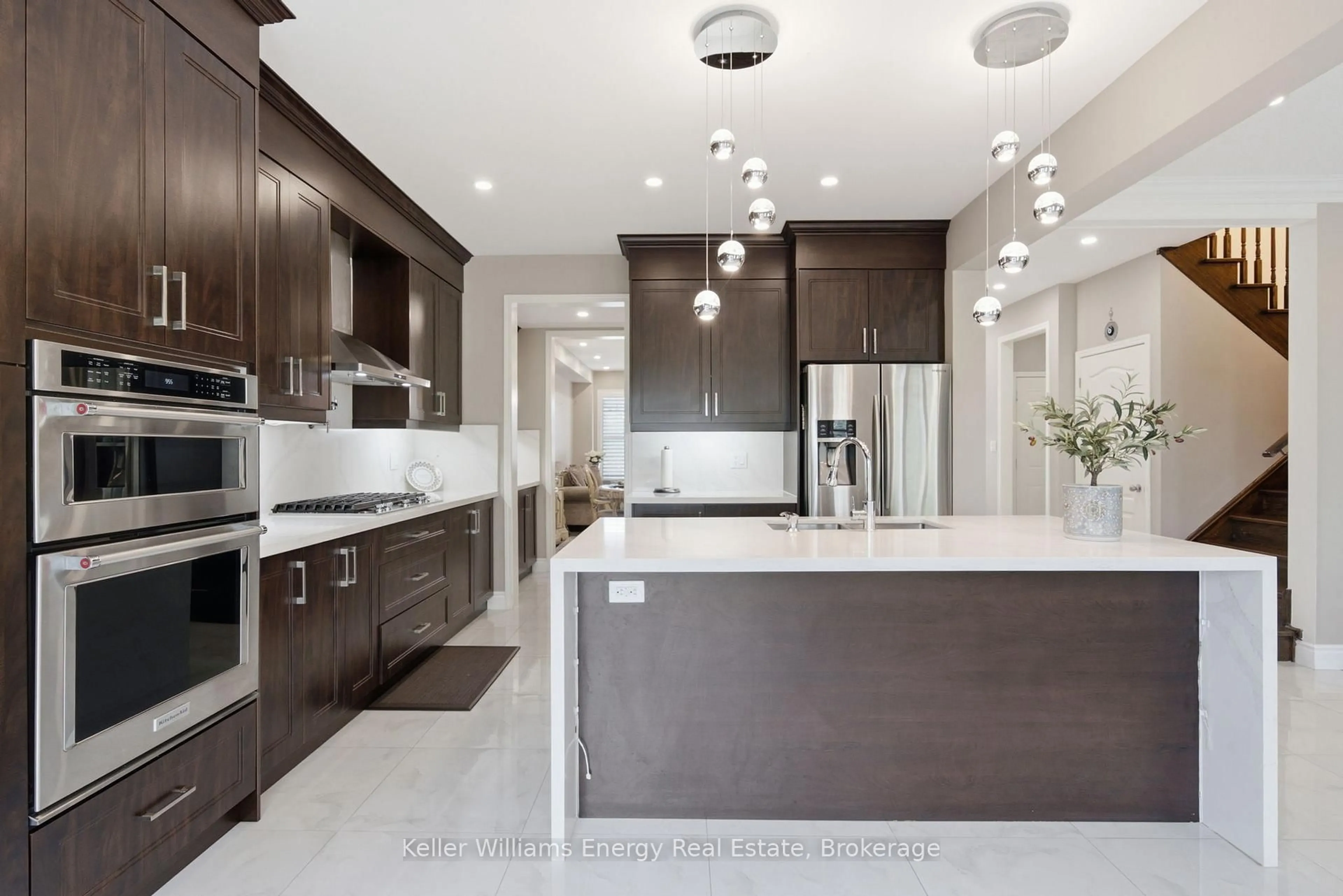 Contemporary kitchen, ceramic/tile floor for 26 Sunderland Meadows Dr, Brock Ontario L0C 1H0