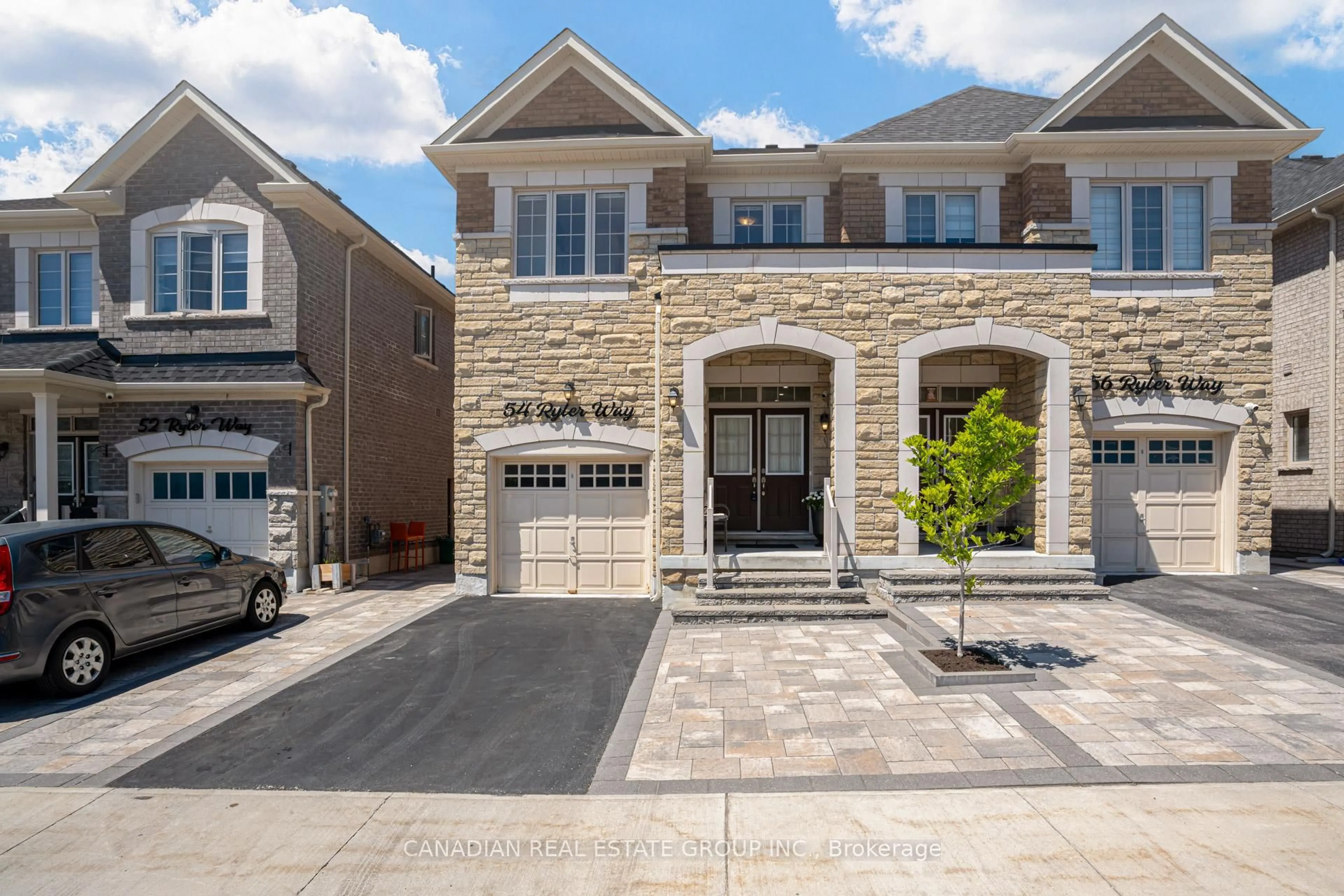 Home with brick exterior material, street for 54 Ryler Way, Markham Ontario L3S 0E7