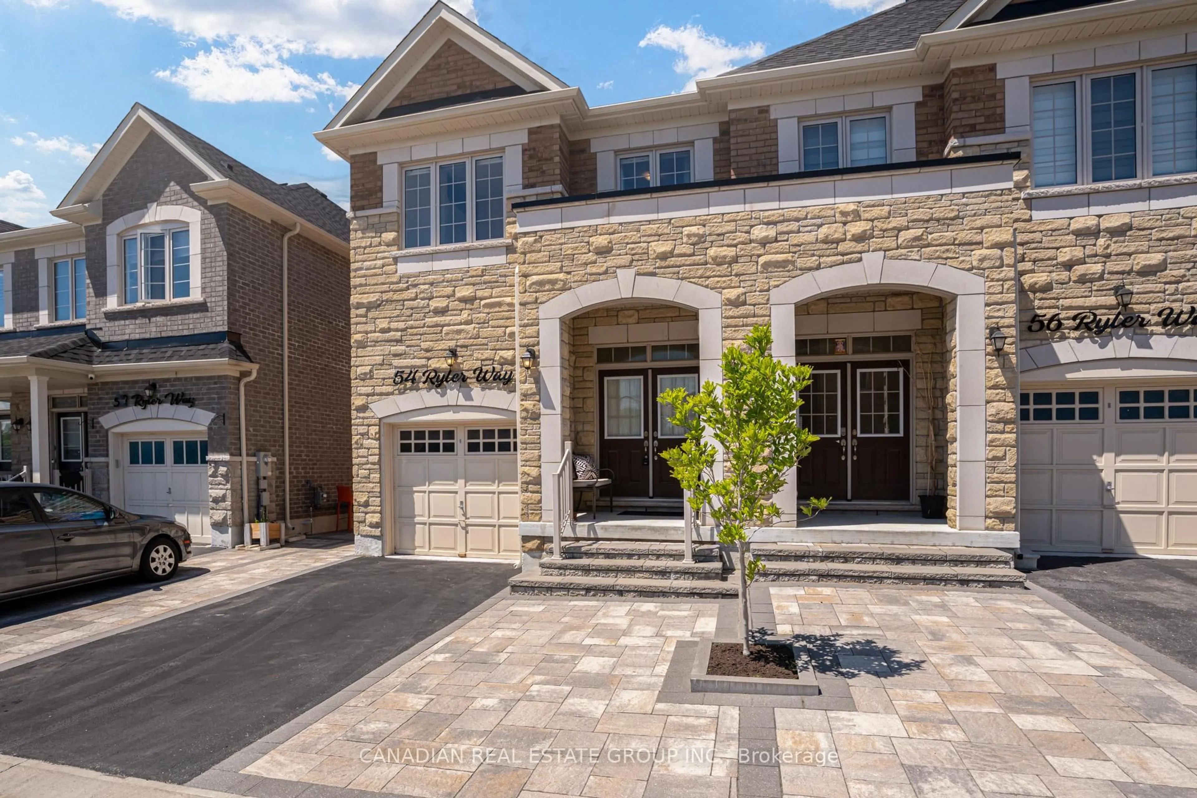 Home with brick exterior material, street for 54 Ryler Way, Markham Ontario L3S 0E7