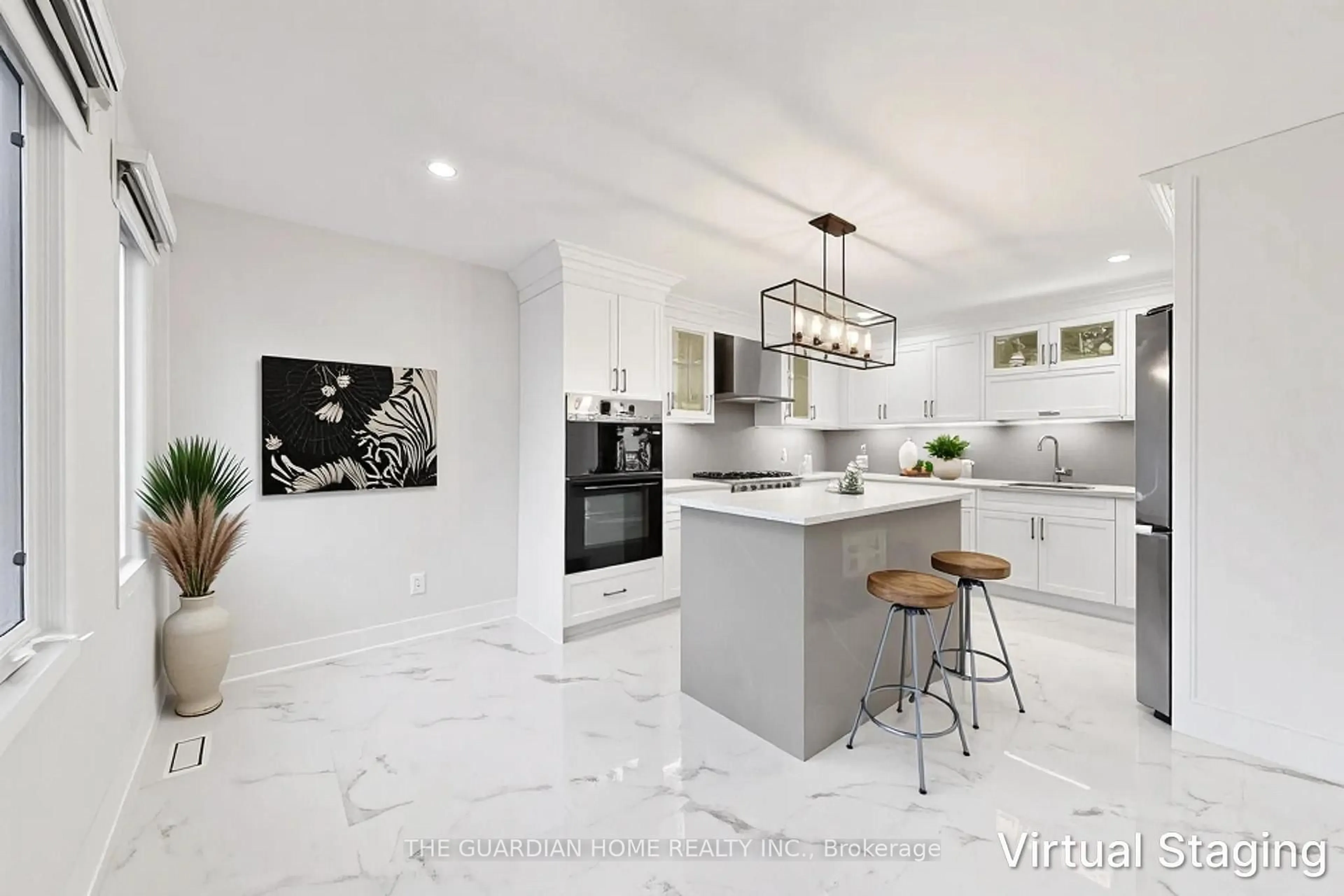 Contemporary kitchen, ceramic/tile floor for 421 Carrville Rd, Richmond Hill Ontario L4C 6E5