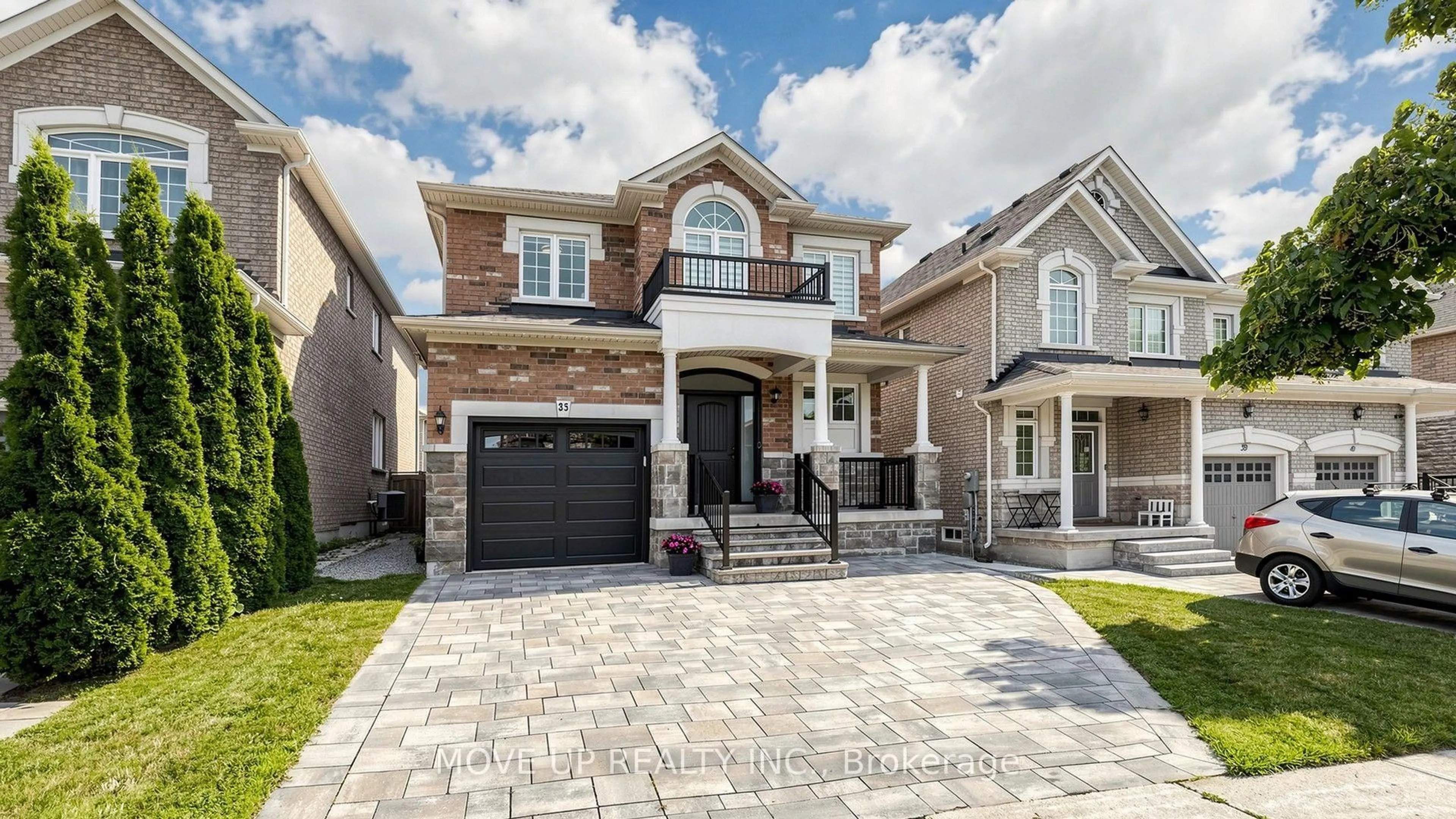 Home with brick exterior material, street for 35 Lauderdale Dr, Vaughan Ontario L6A 4G8