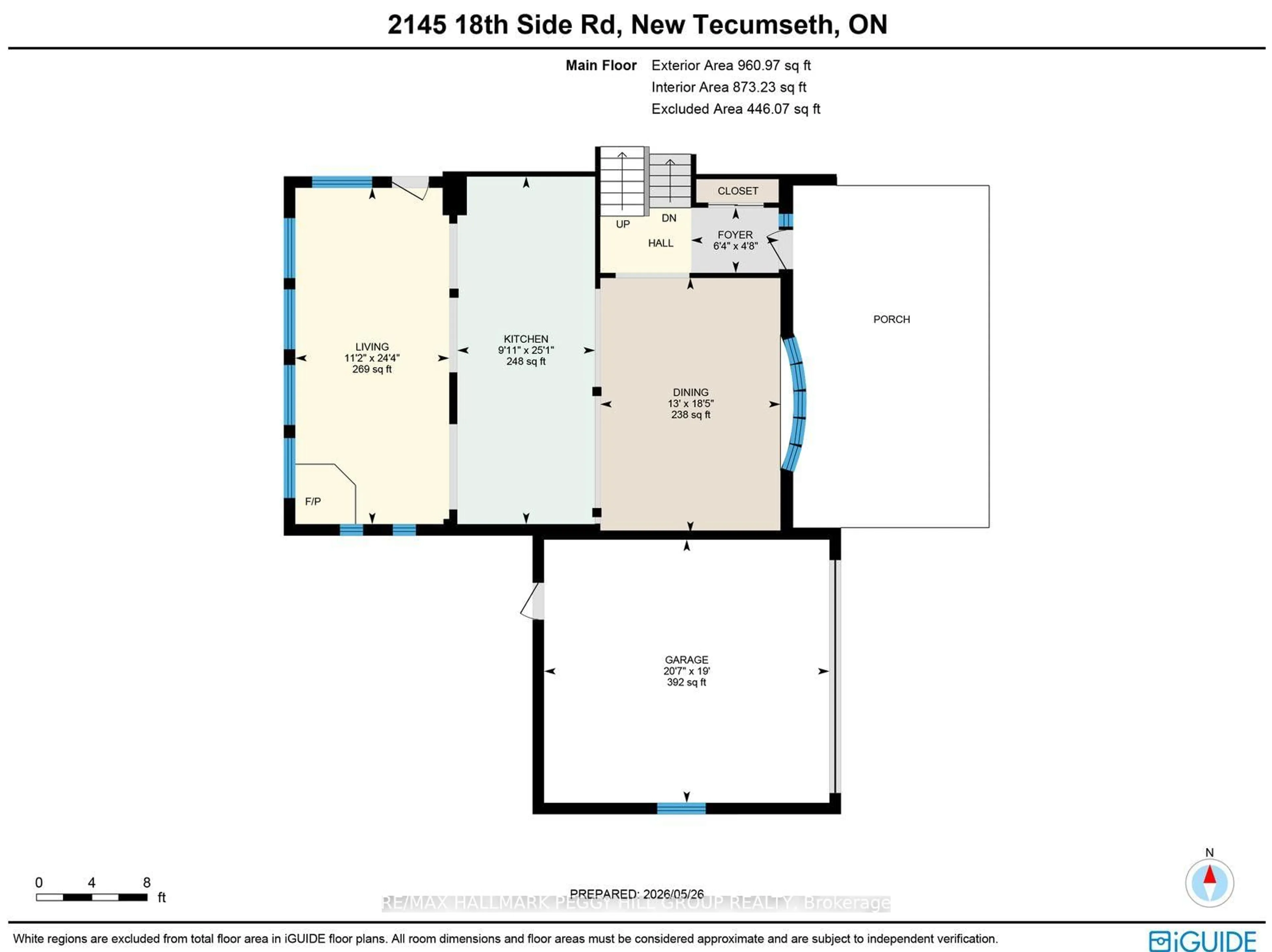 Floor plan for 2145 18th Sdrd, New Tecumseth Ontario L0G 1W0