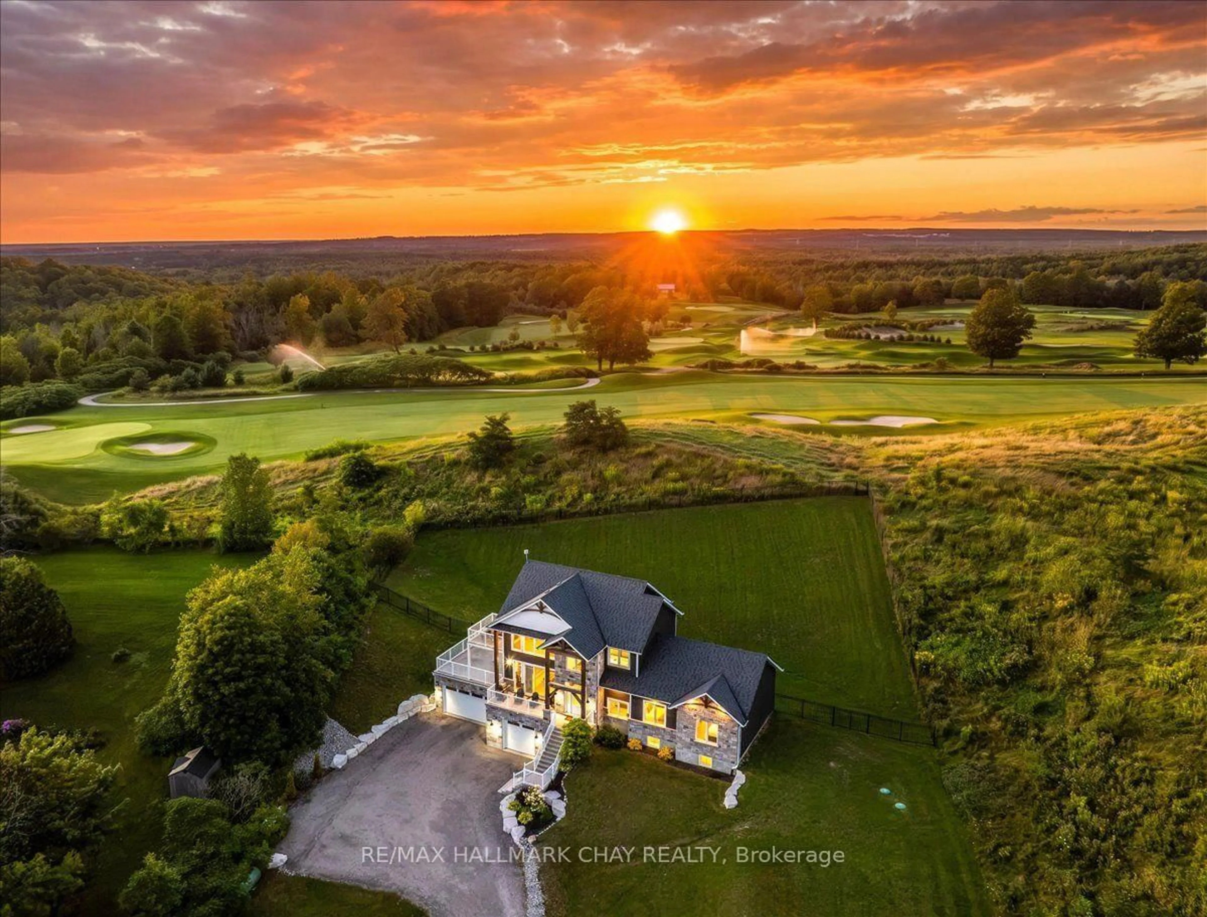 A pic from outside/outdoor area/front of a property/back of a property/a pic from drone, water/lake/river/ocean view for 4790 25th Sdrd, Essa Ontario L0L 2N0