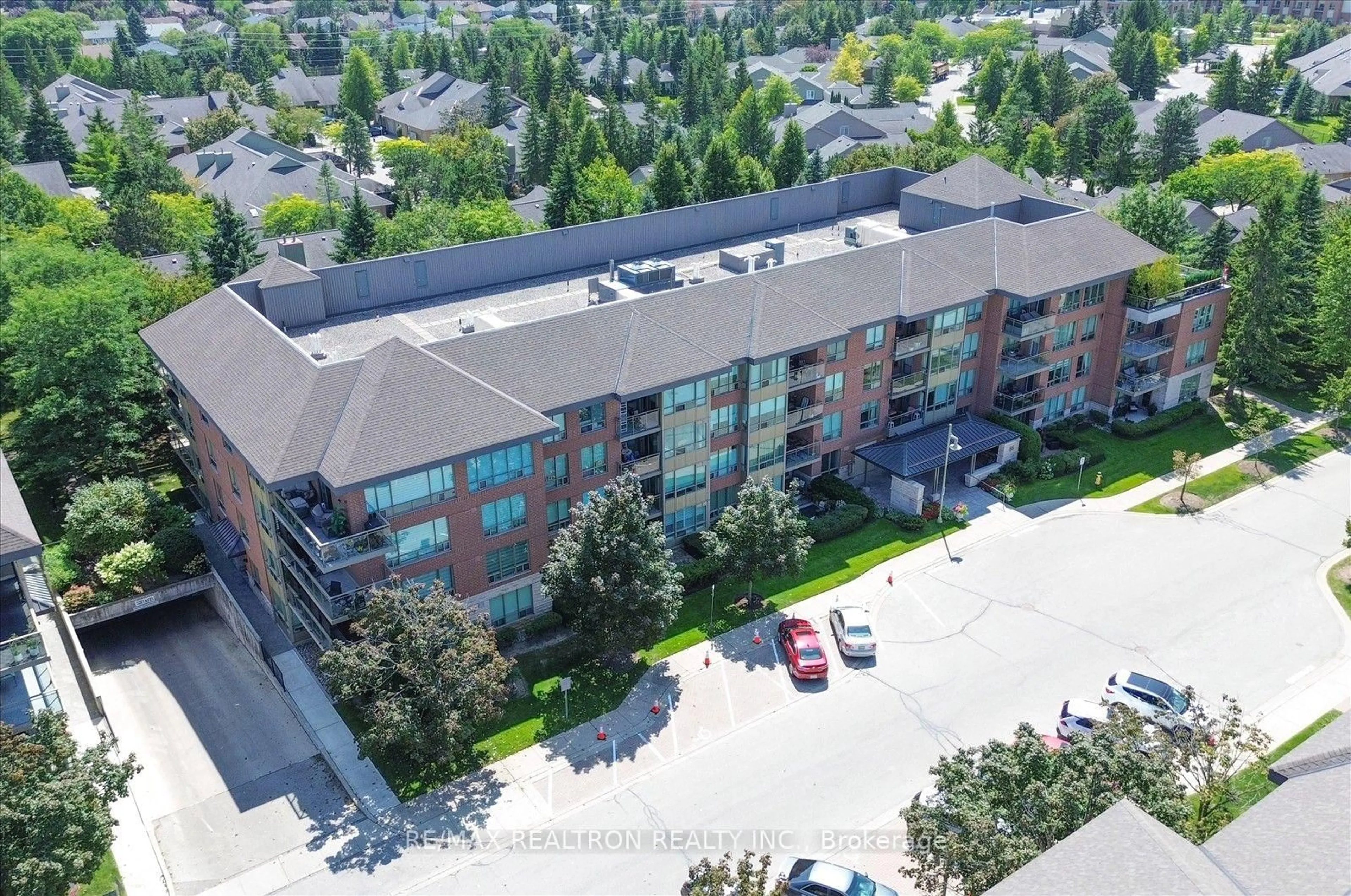 A pic from outside/outdoor area/front of a property/back of a property/a pic from drone, unknown for 55 The Boardwalk Way #307, Markham Ontario L6E 1B7