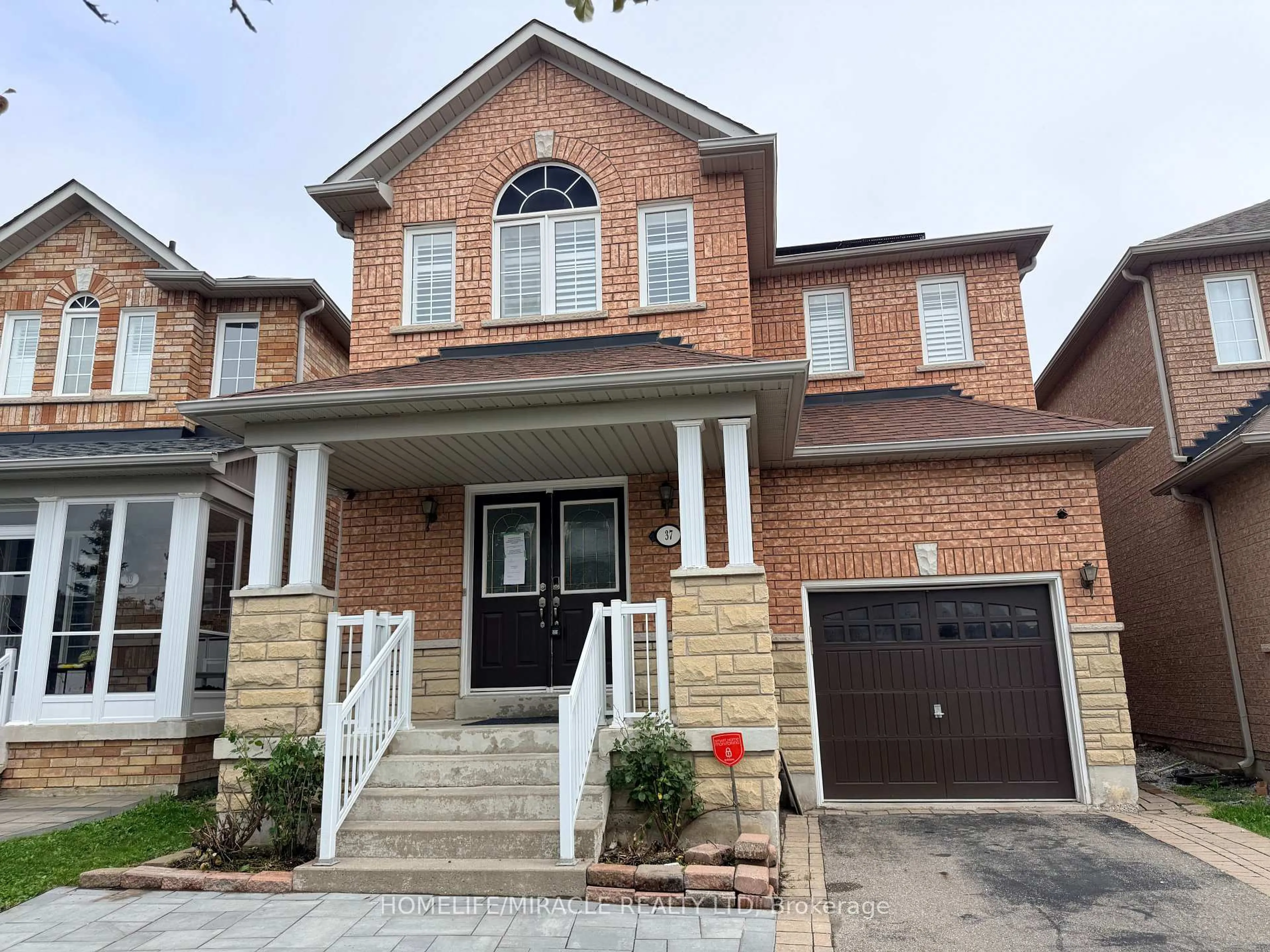 Home with brick exterior material, street for 37 Rachett Rd, Markham Ontario L6E 1W5