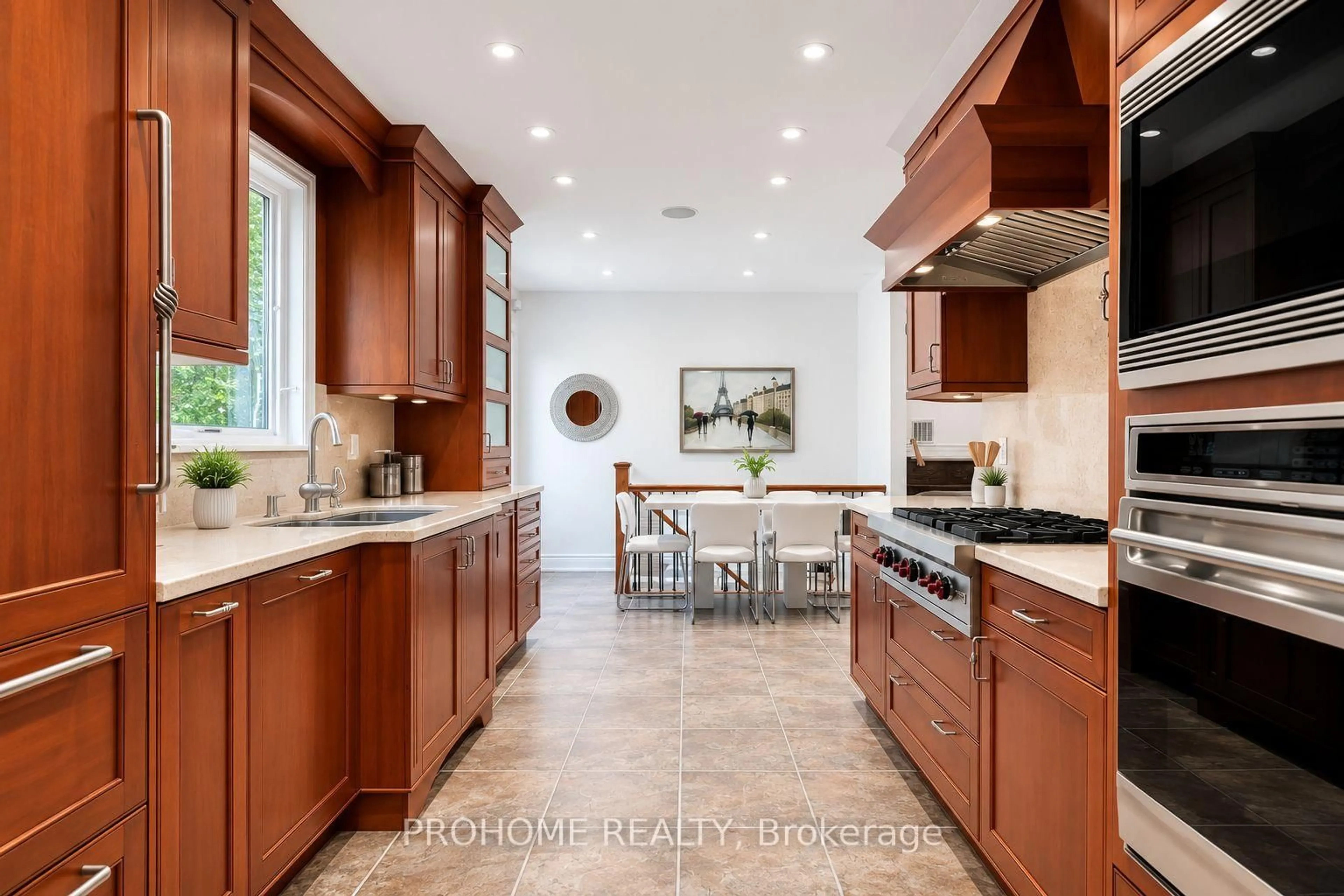 Contemporary kitchen, ceramic/tile floor for 16 Tuscay Crt, Markham Ontario L3R 1V1