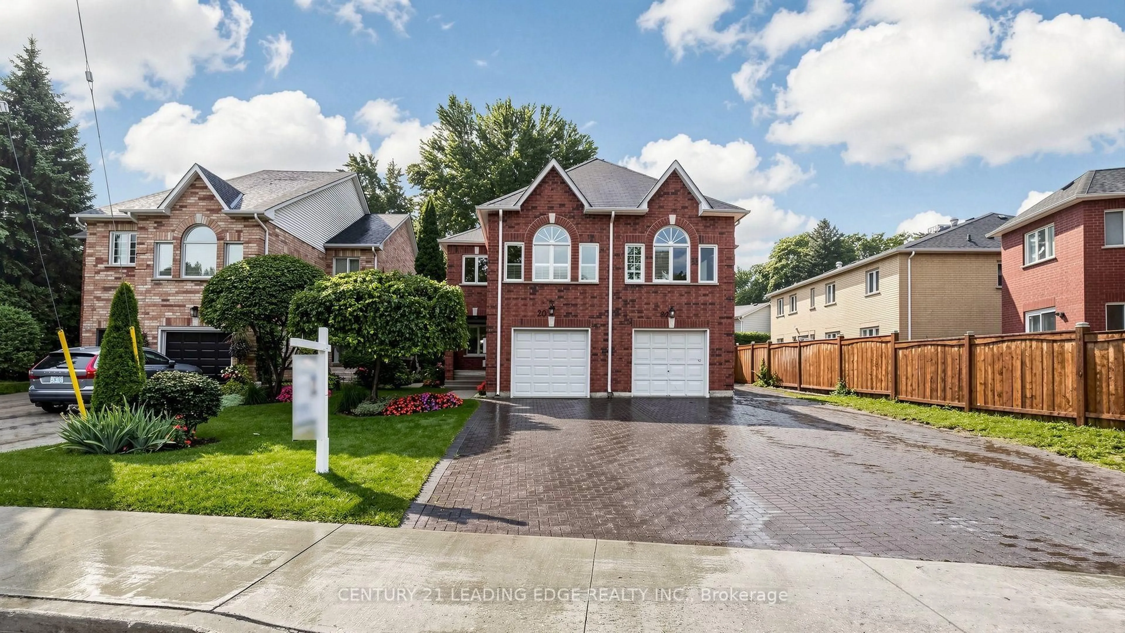 Home with brick exterior material, street for 20 Sciberras Rd, Markham Ontario L3R 0W9