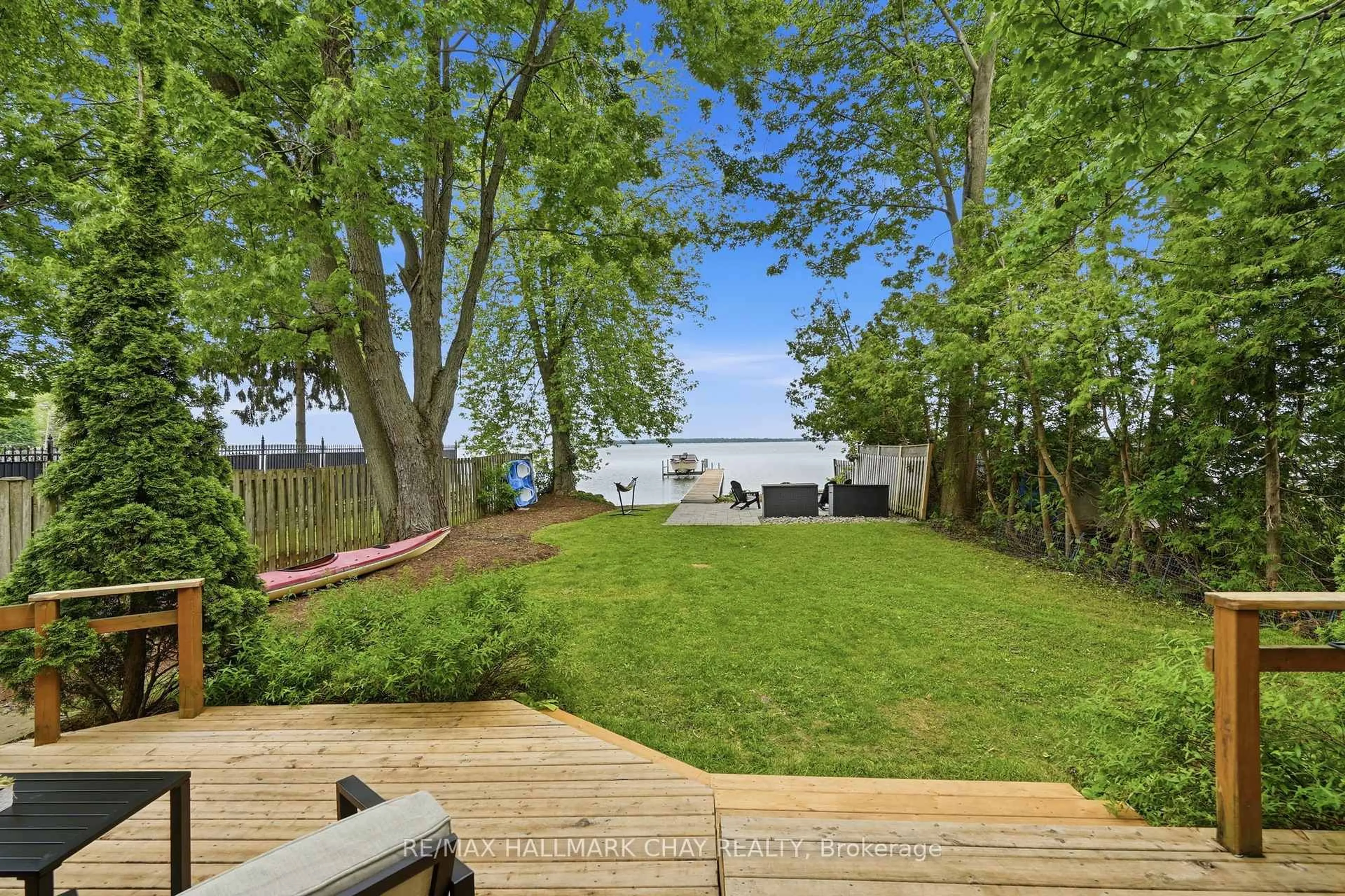 A pic from outside/outdoor area/front of a property/back of a property/a pic from drone, water/lake/river/ocean view for 2345 Crystal Beach Rd, Innisfil Ontario L9S 3X1