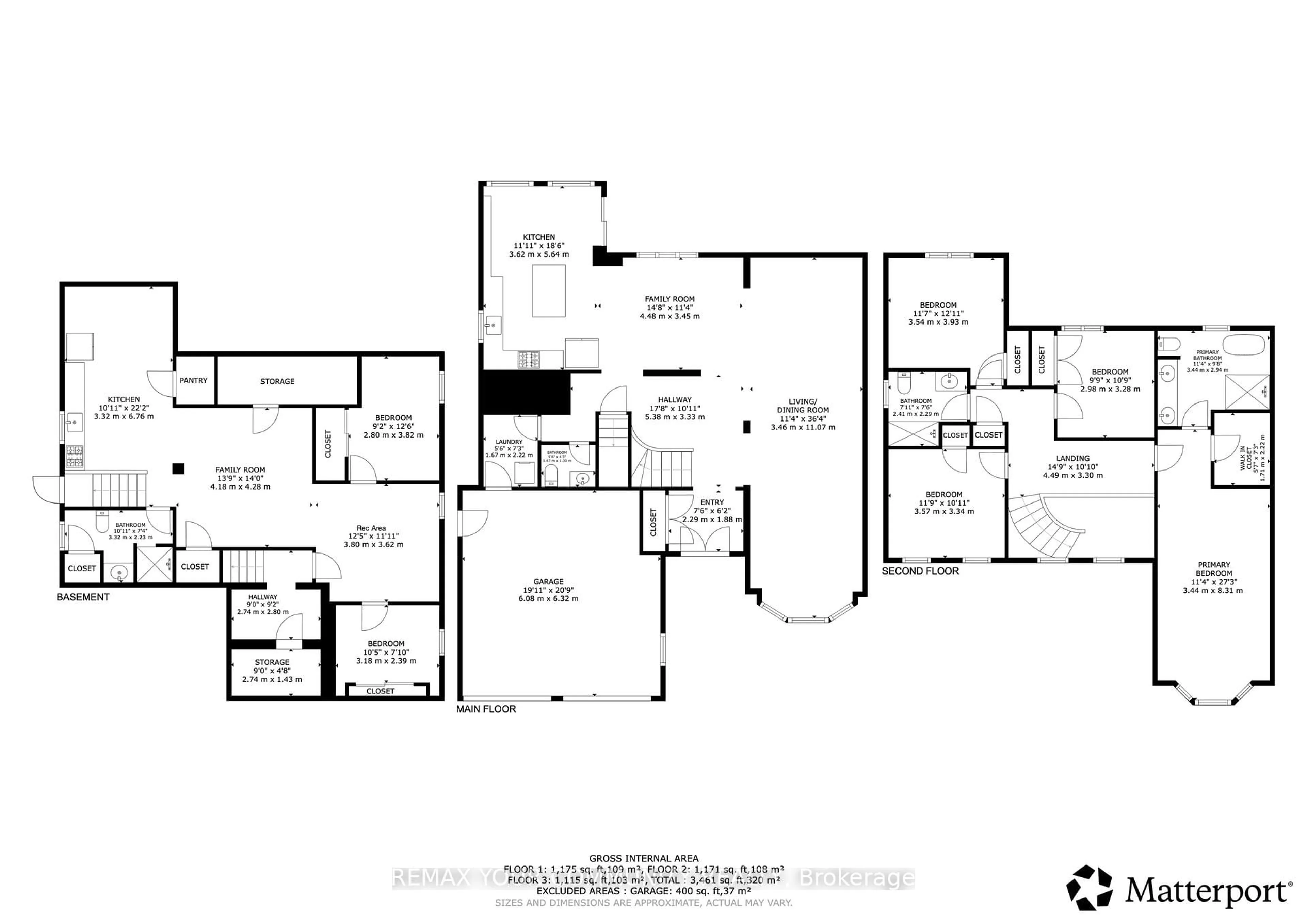 Floor plan for 27 Houseman Cres, Richmond Hill Ontario L4C 7S3