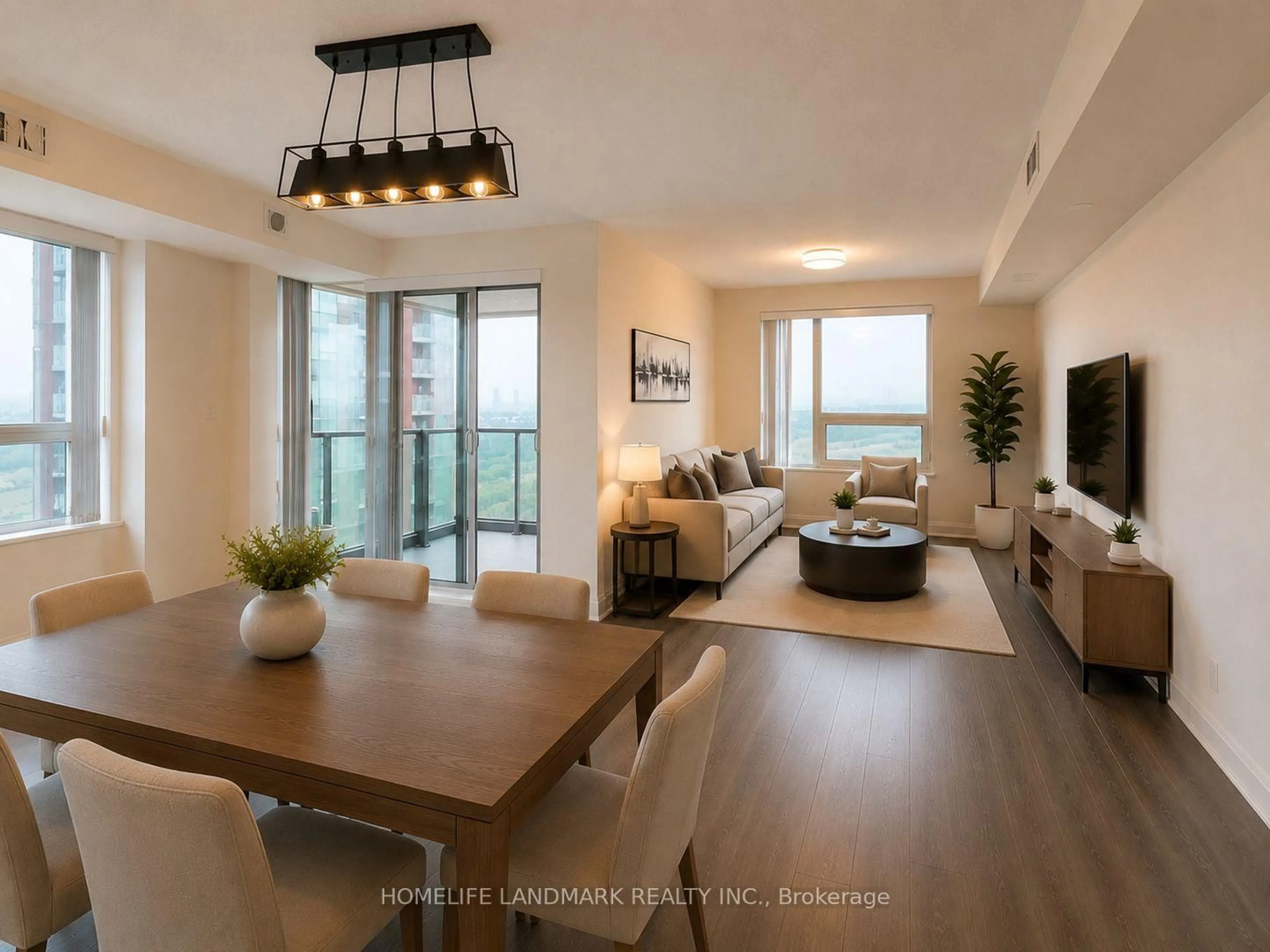 Living room with furniture, unknown for 1 Uptown Dr #1702, Markham Ontario L3R 5C1