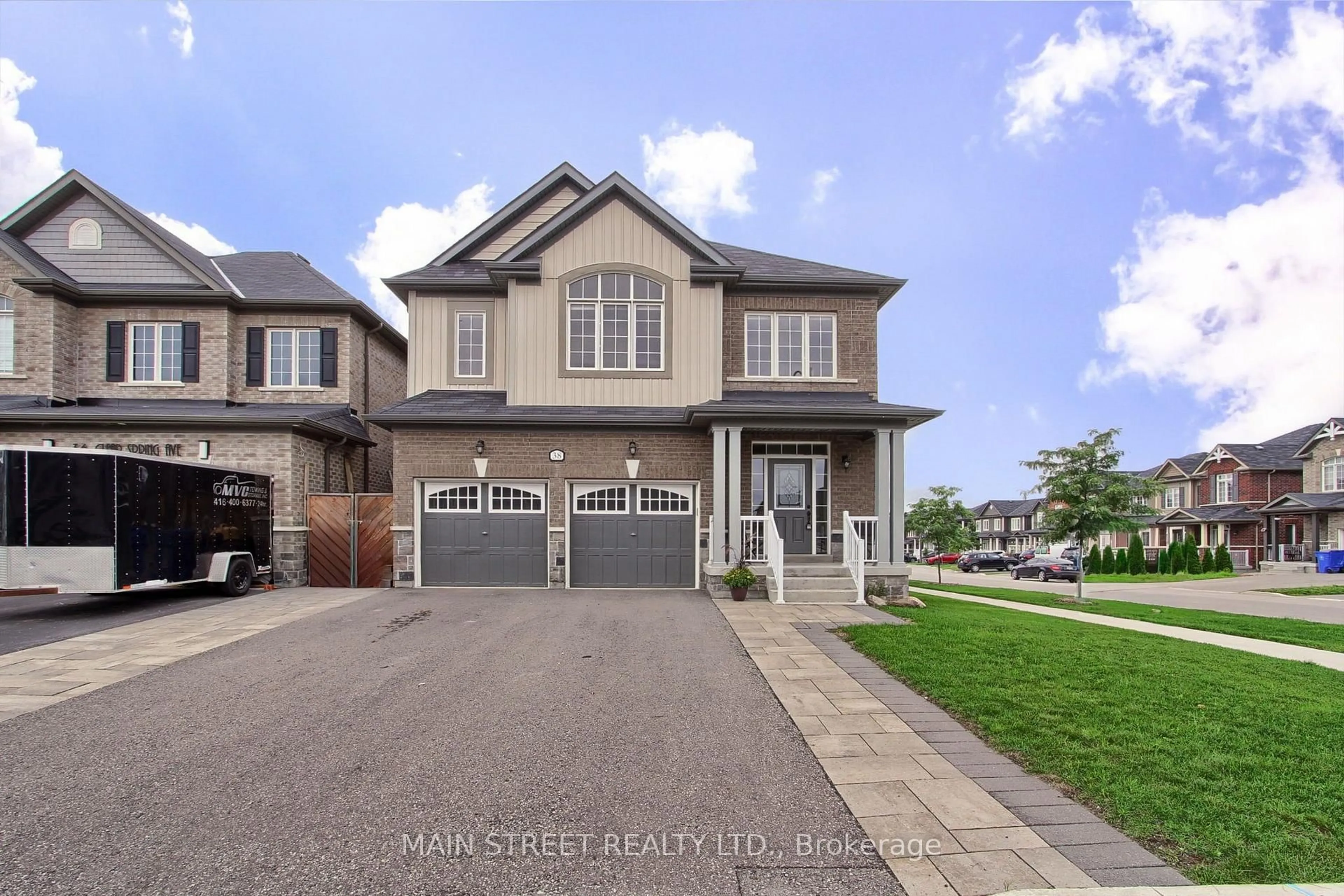 Home with brick exterior material, street for 38 Clear Spring Ave, Georgina Ontario L4P 0H7