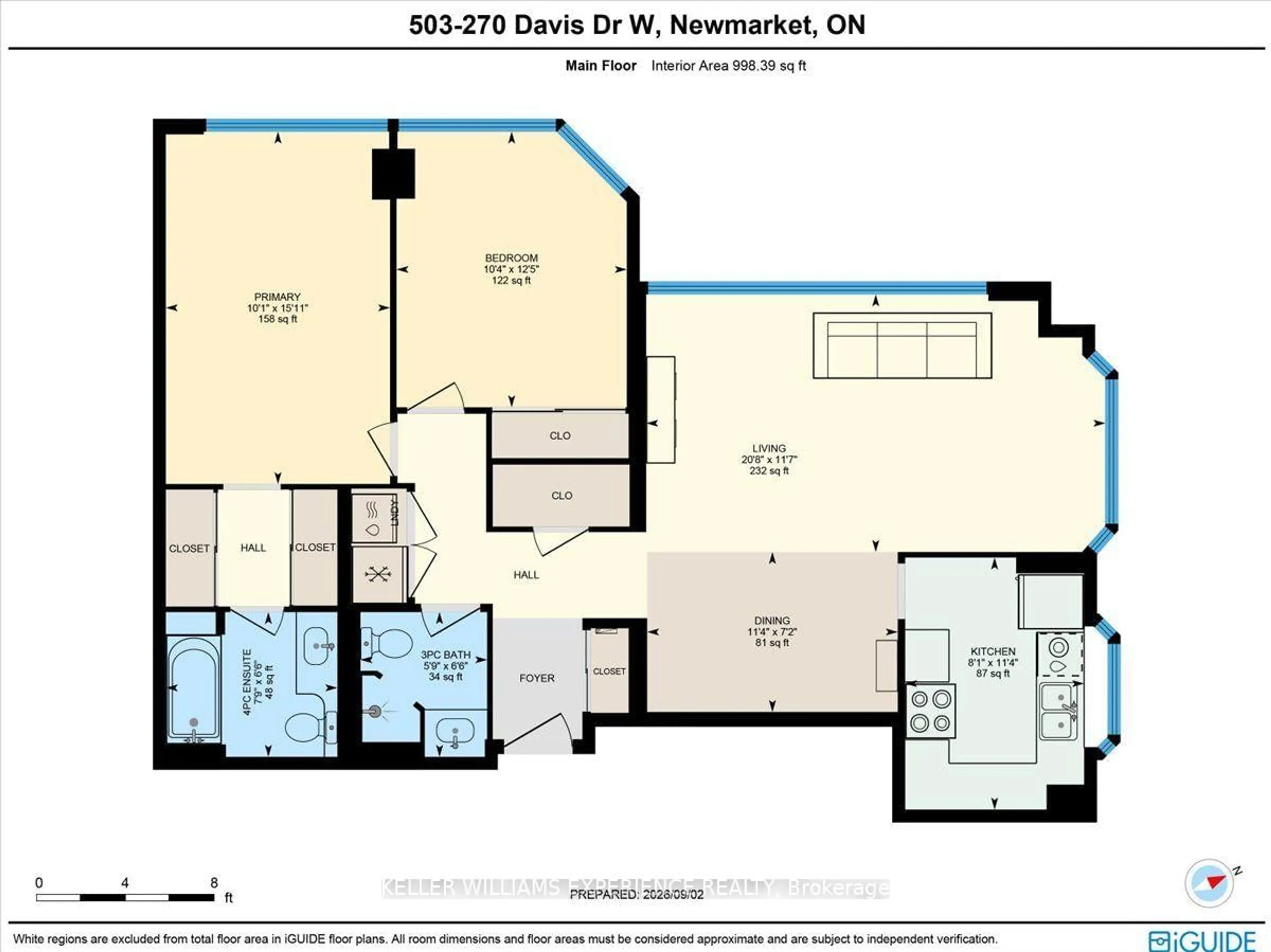 Floor plan for 270 Davis Dr #503, Newmarket Ontario L3Y 8K2