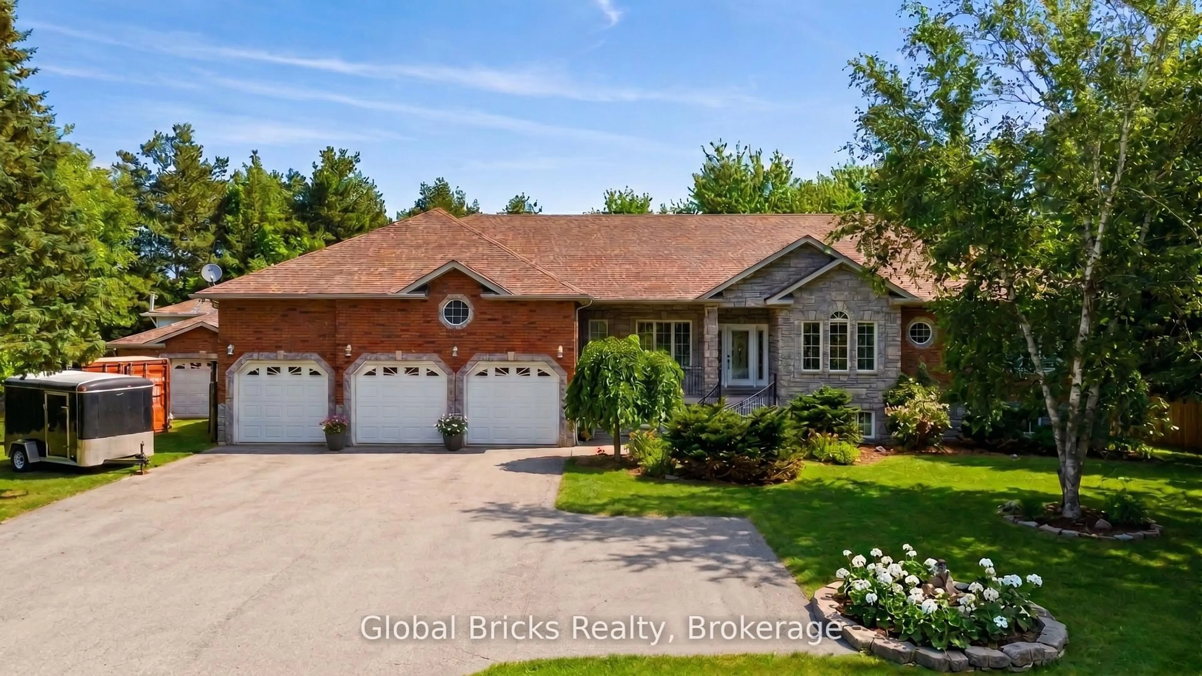 Home with brick exterior material, street for 14 Fisher Dr, Adjala-Tosorontio Ontario L0M 1J0