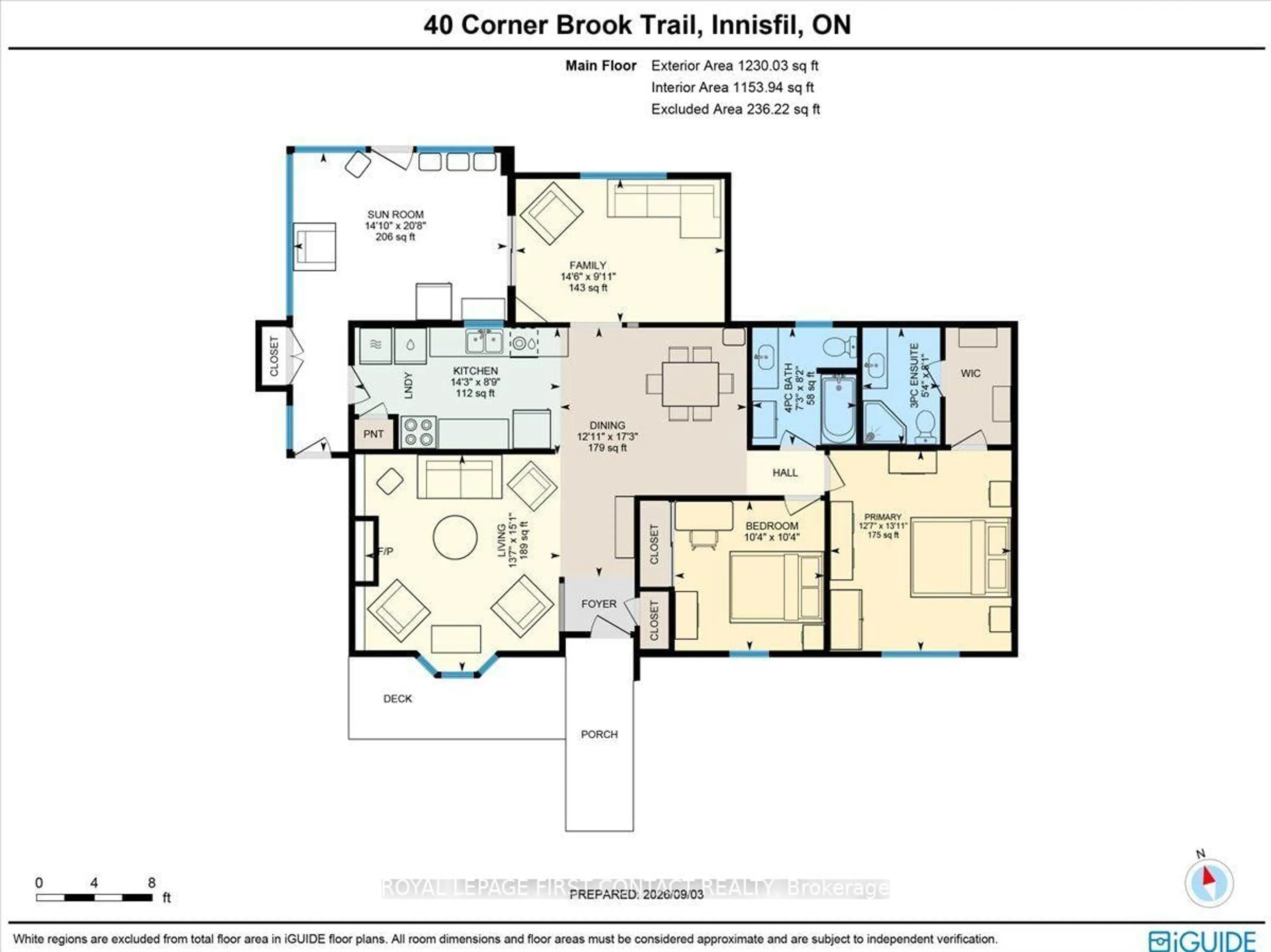 Floor plan for 40 Corner Brook Tr, Innisfil Ontario L9S 1N6