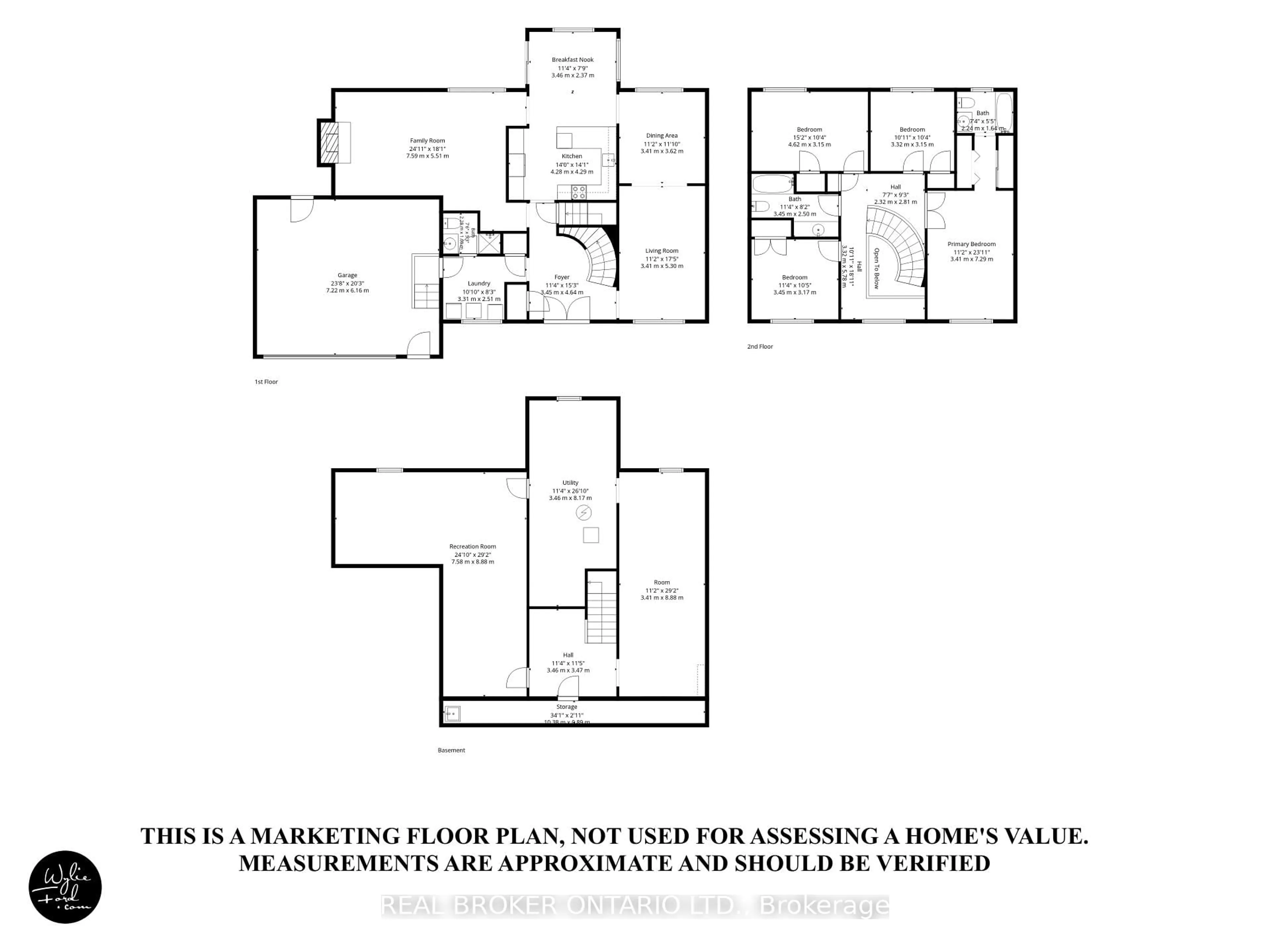 Floor plan for 2 Amberglen Crt, East Gwillimbury Ontario L9N 1J6
