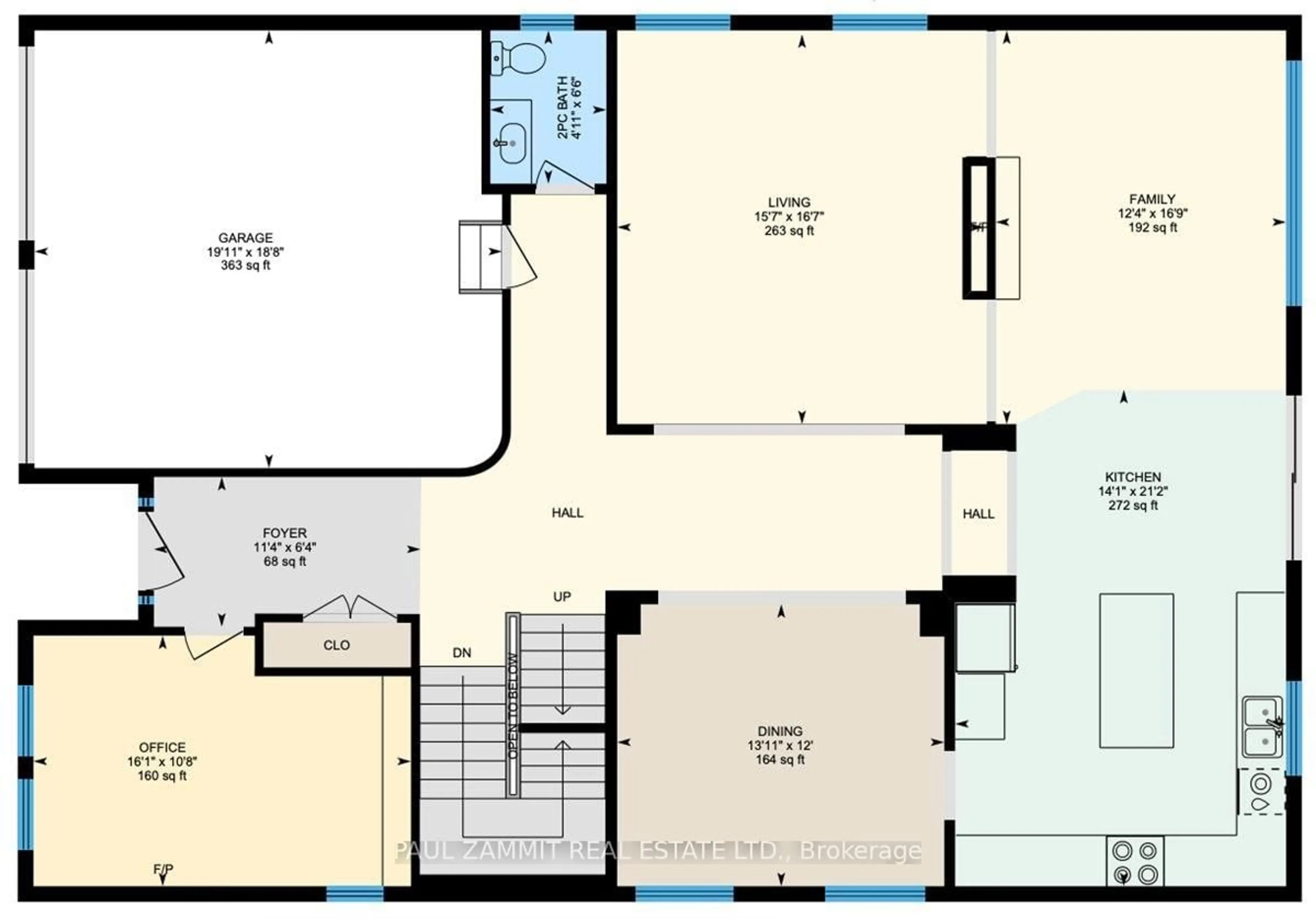 Floor plan for 83 Grandview Ave, Markham Ontario L3T 1H3