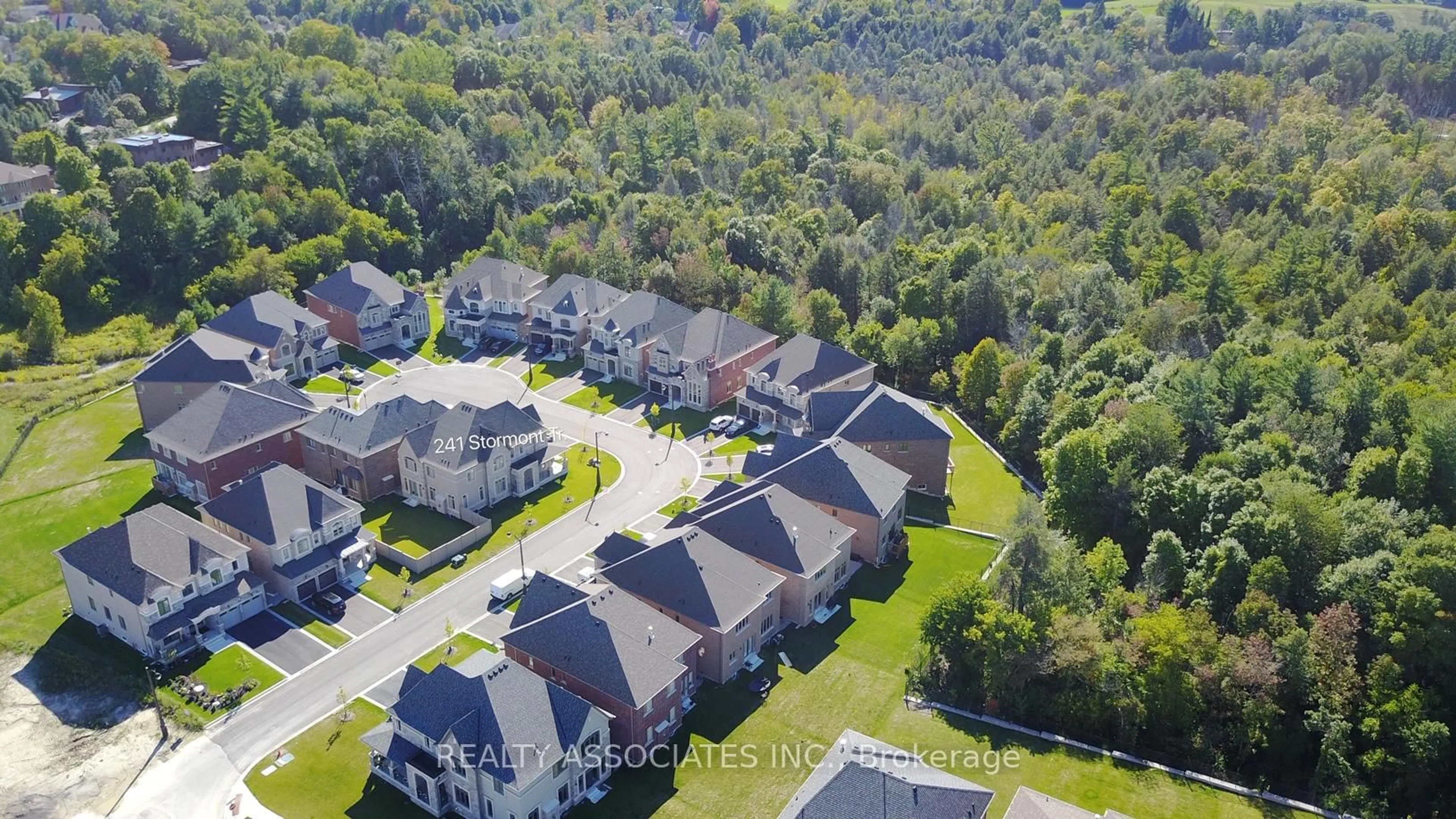 A pic from outside/outdoor area/front of a property/back of a property/a pic from drone, street for 241 Stormont Tr, Vaughan Ontario L4H 4P6