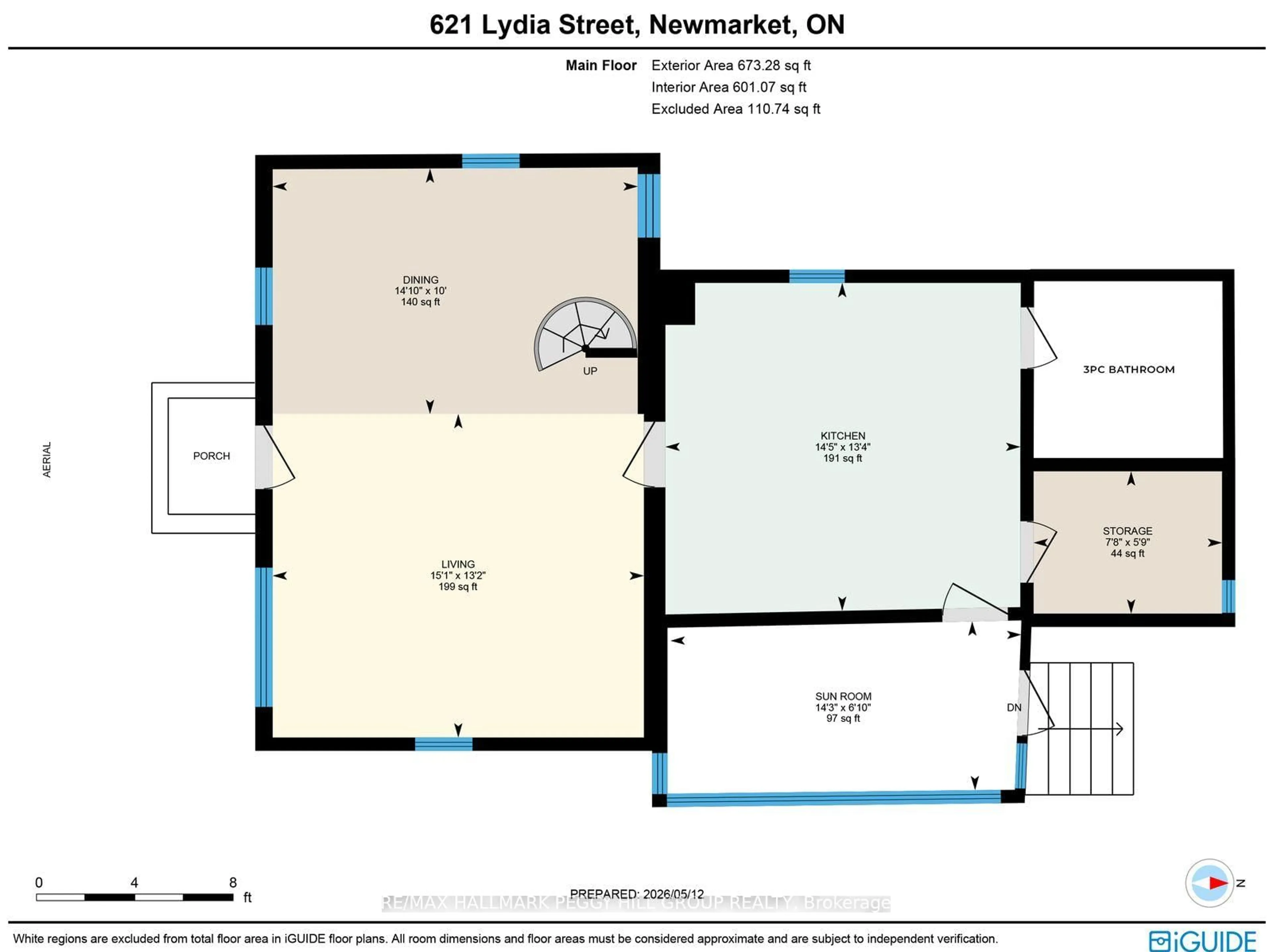 Floor plan for 621 Lydia St, Newmarket Ontario L3Y 1M4
