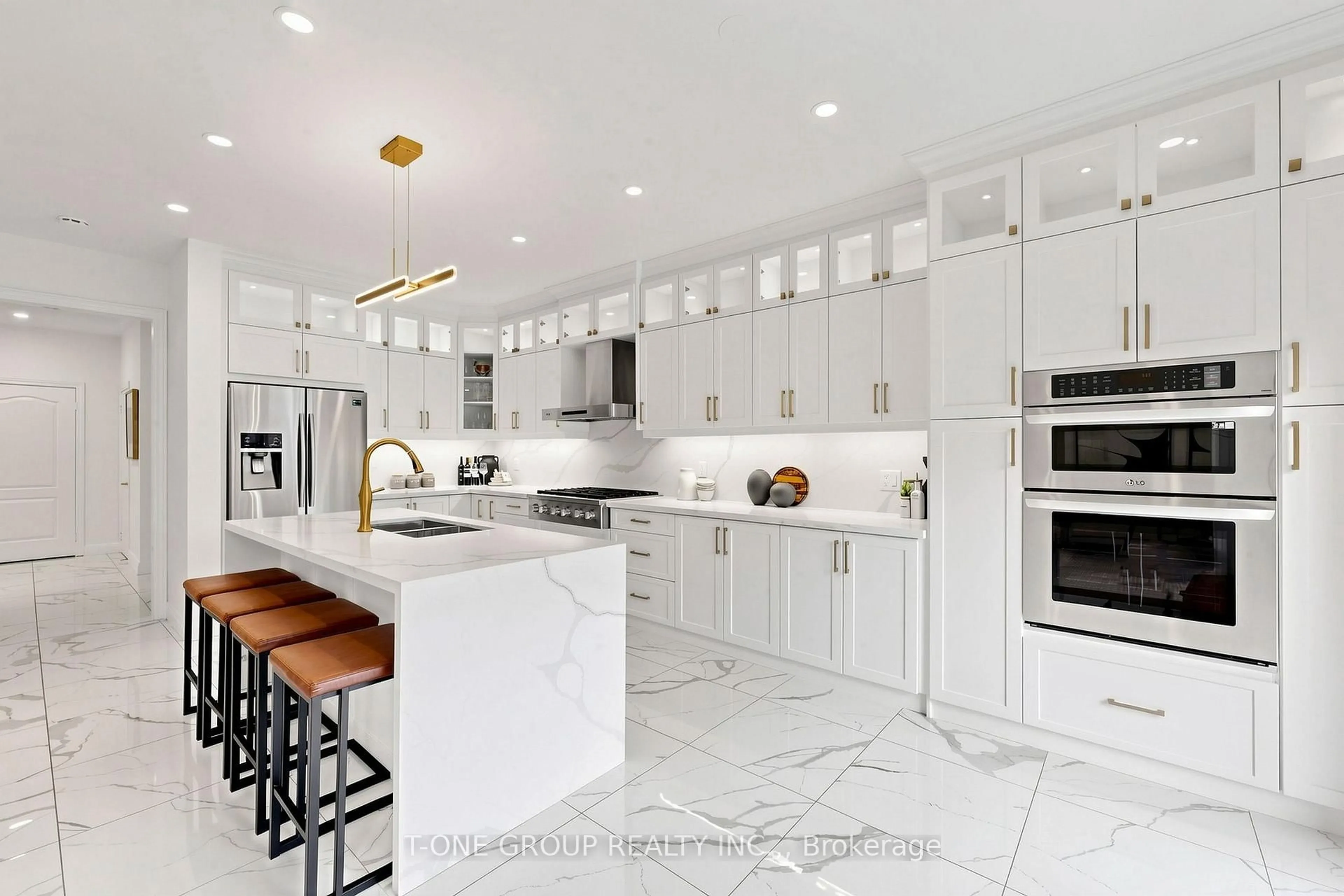 Contemporary kitchen, ceramic/tile floor for 87 Serene Way, Vaughan Ontario L4J 9A2