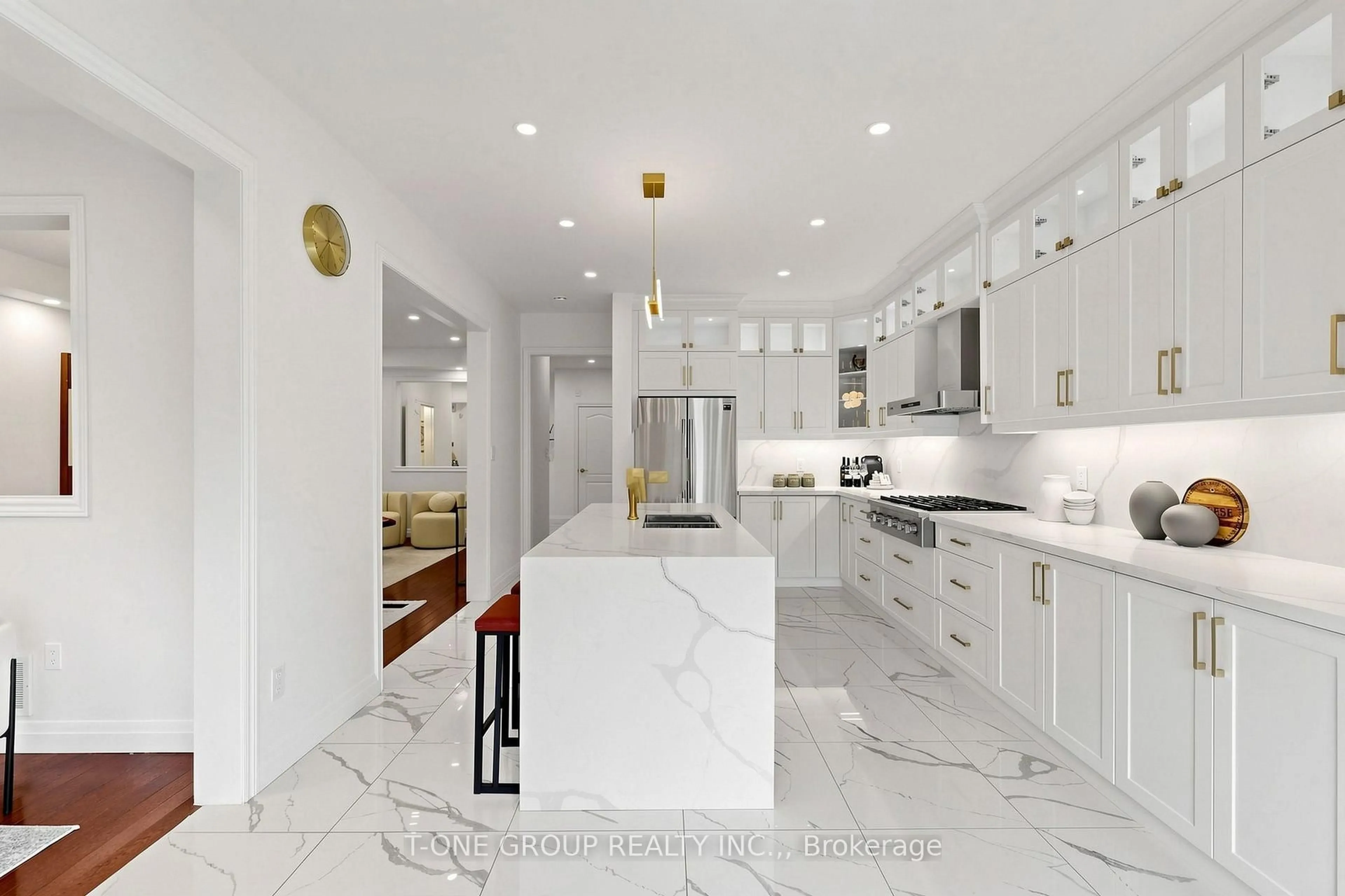 Contemporary kitchen, ceramic/tile floor for 87 Serene Way, Vaughan Ontario L4J 9A2