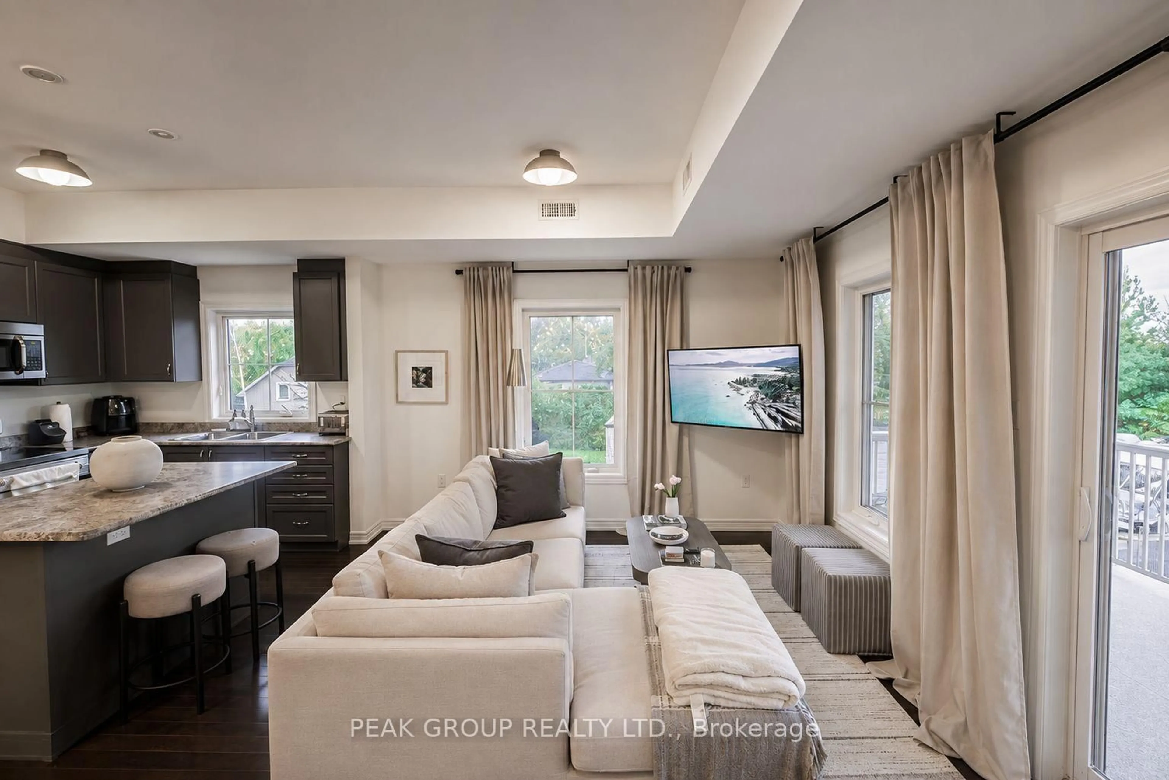 Living room with furniture, unknown for 6884 14th Ave #2A, Markham Ontario L6B 1A8