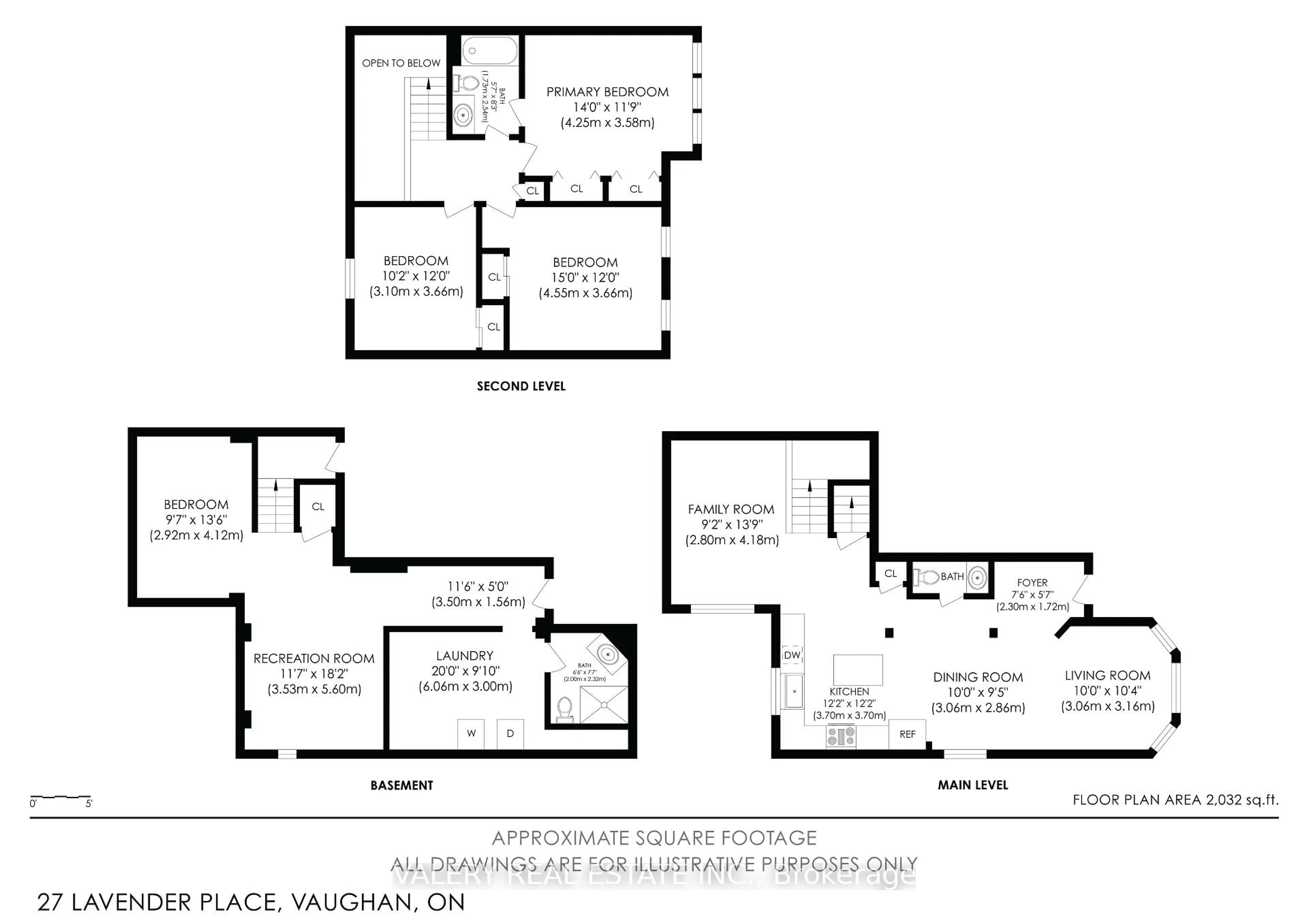 Floor plan for 27 Lavender Pl, Vaughan Ontario L4L 9B3