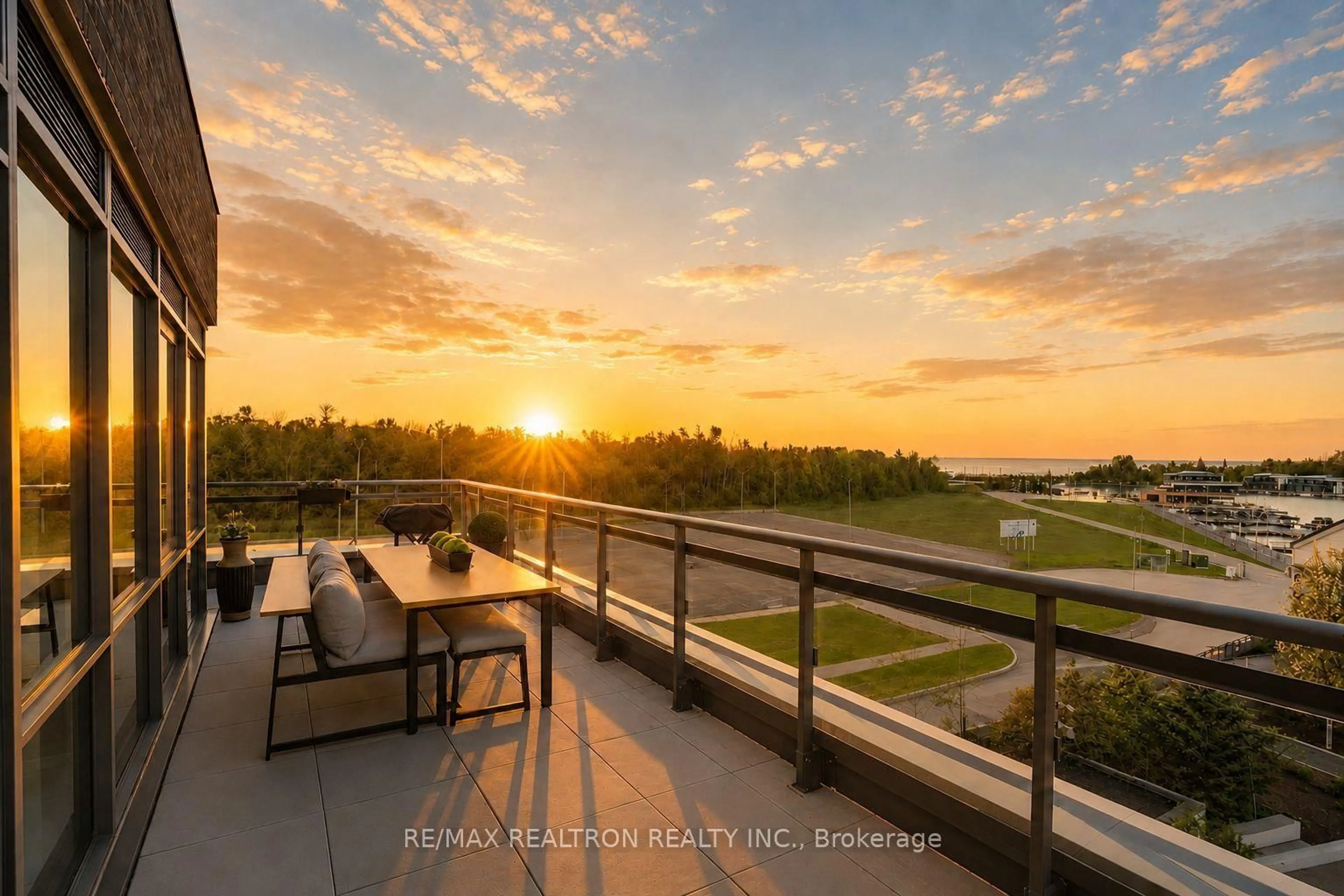 Patio, water/lake/river/ocean view for 241 Sea Ray Ave #A416, Innisfil Ontario L9S 0L9