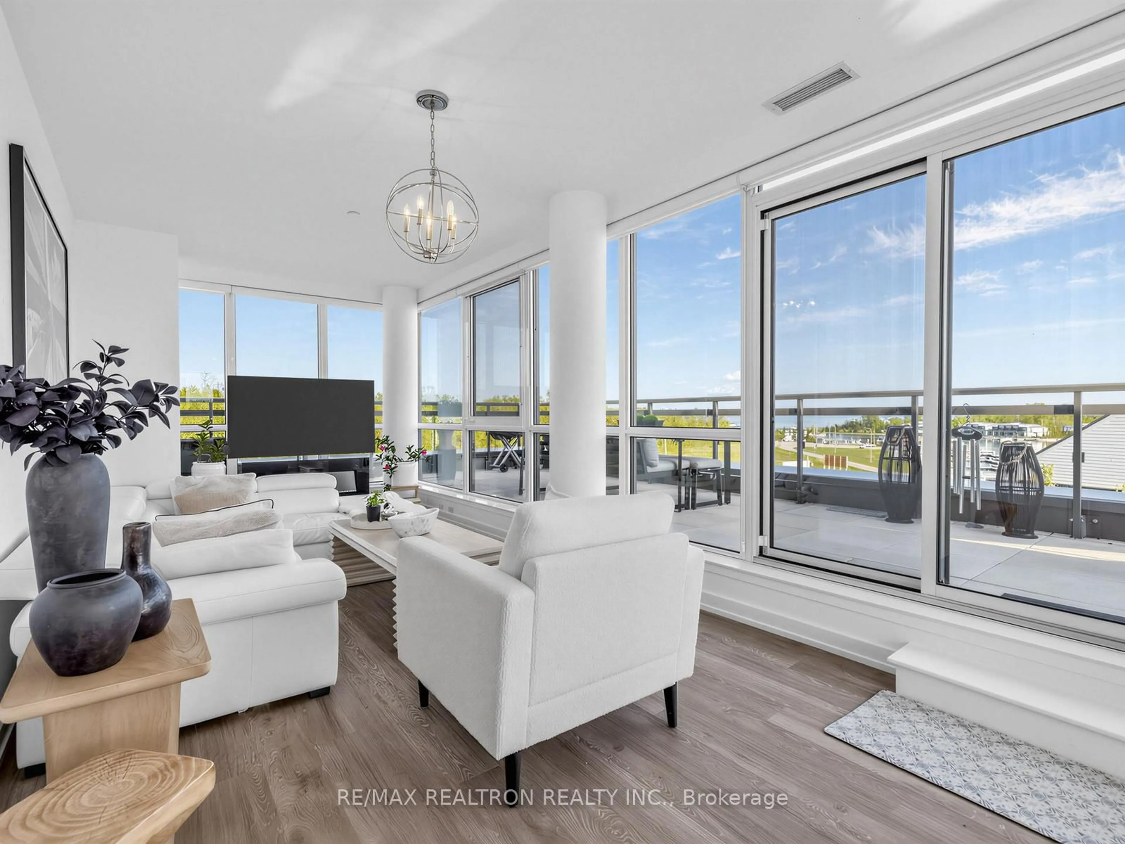 Living room with furniture, unknown for 241 Sea Ray Ave #A416, Innisfil Ontario L9S 0L9