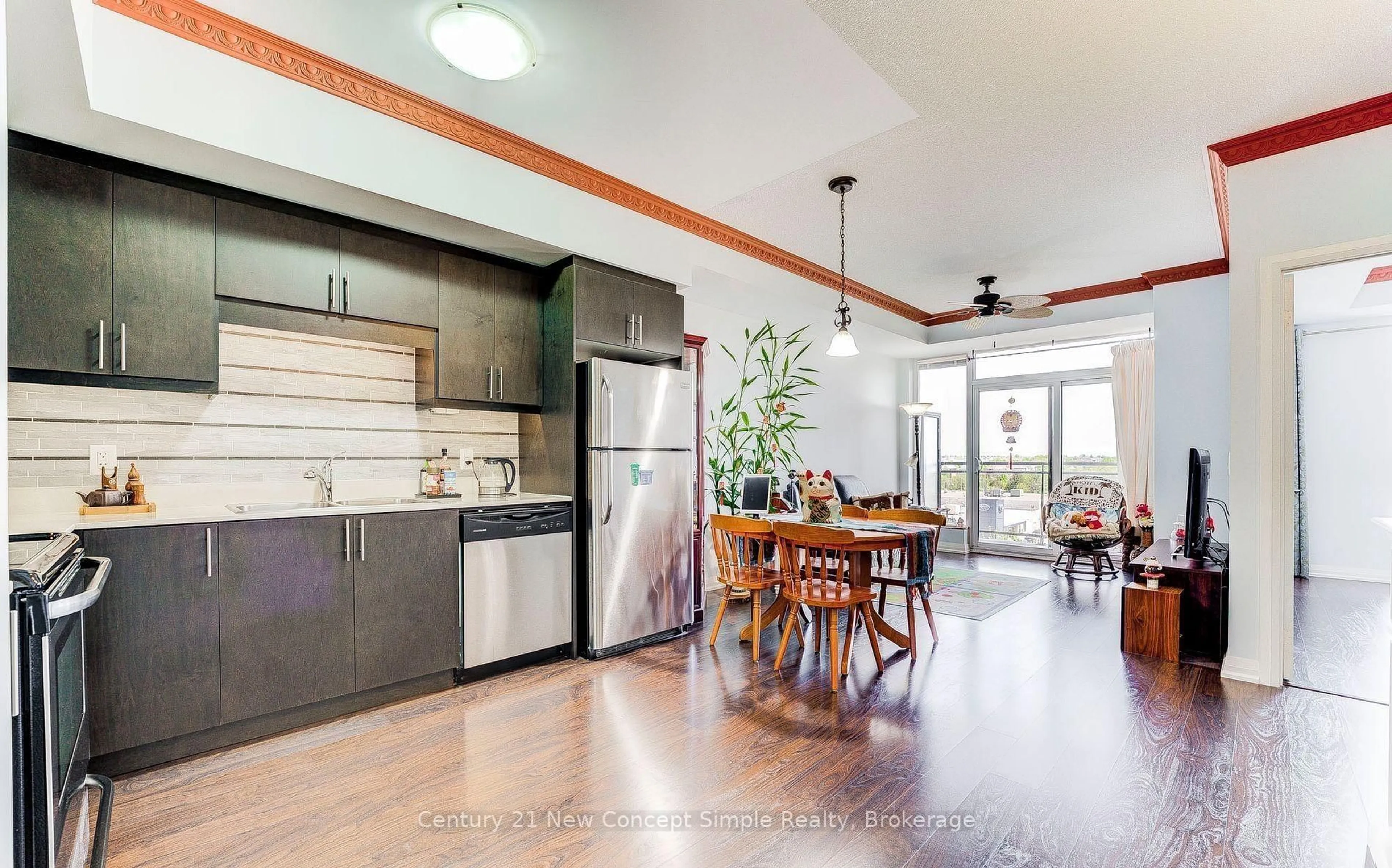 Open concept kitchen, unknown for 9500 Markham Rd #520, Markham Ontario L6E 0N6