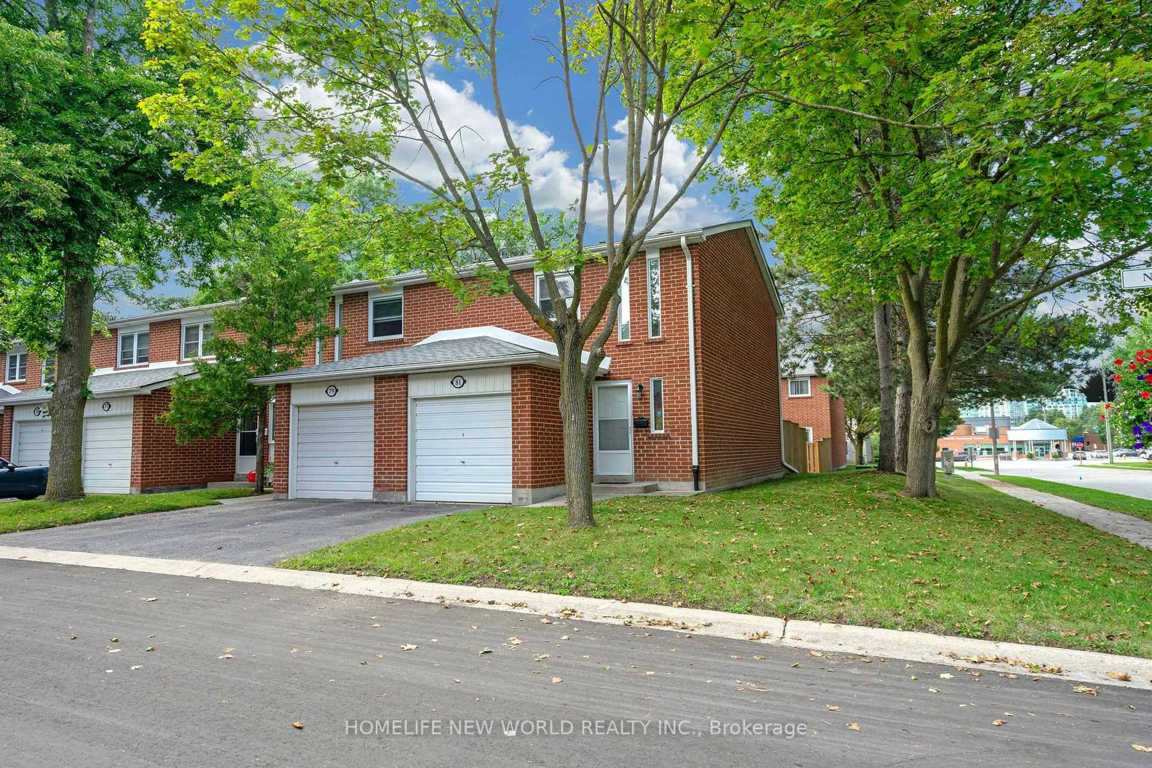 Home with brick exterior material, street for 81 Niles Way #353, Markham Ontario L3T 5B7