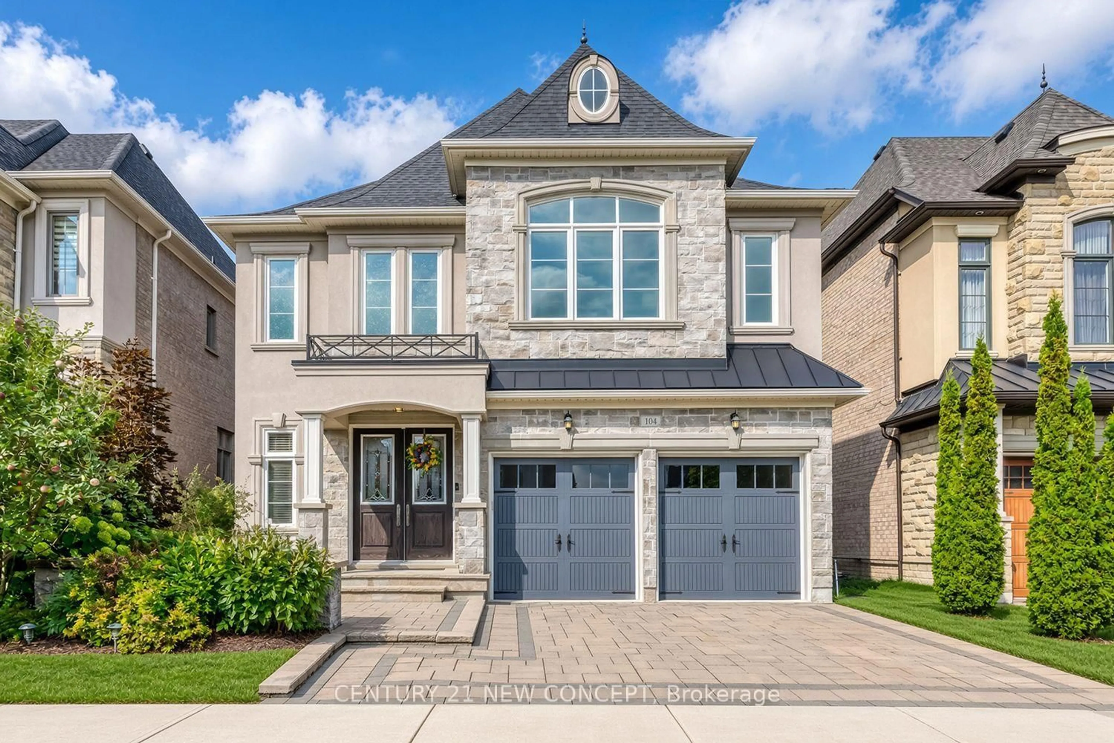 Home with brick exterior material, street for 104 Burns Blvd, King Ontario L7B 0M5