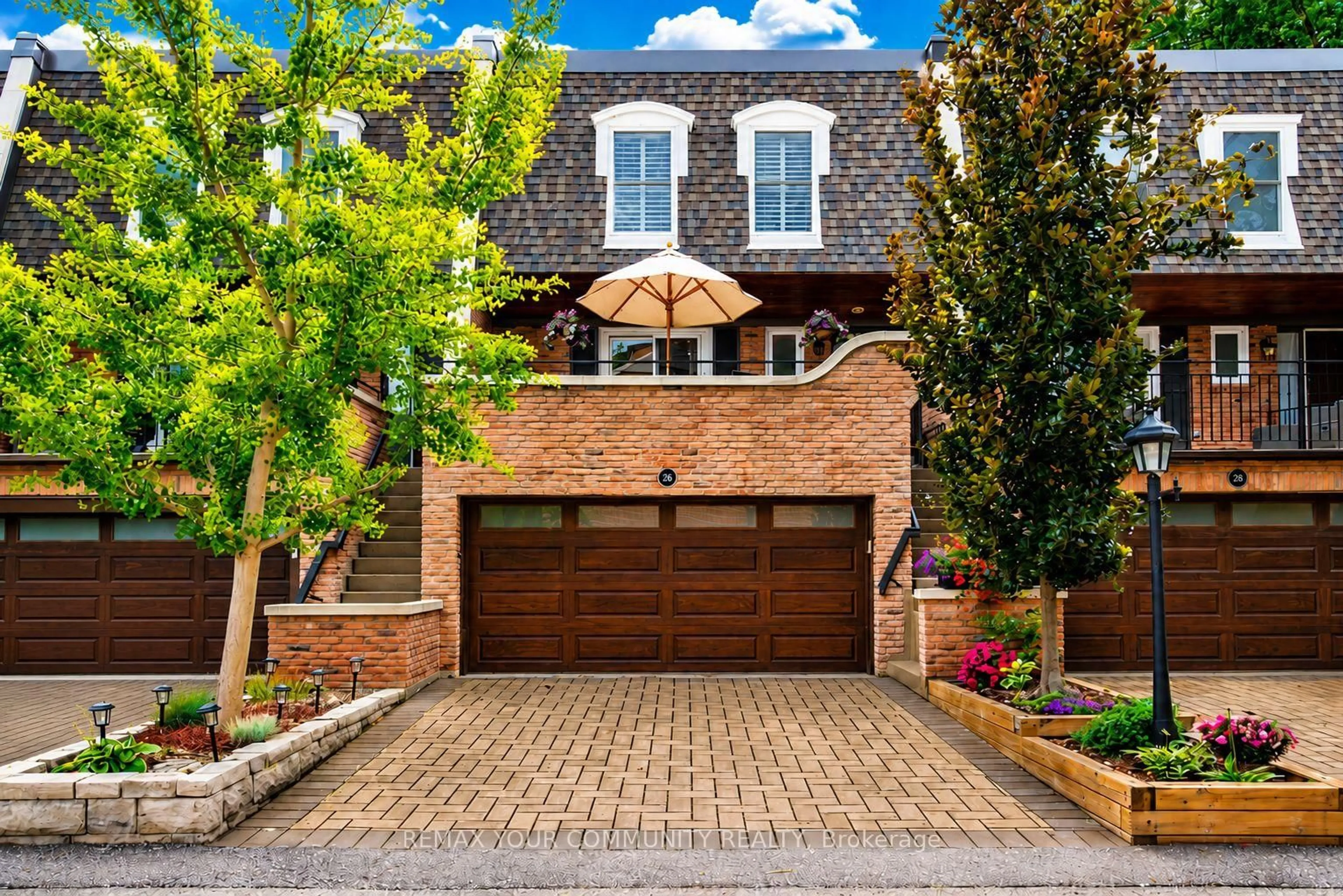 Home with brick exterior material, street for 26 Quail Valley Dr, Markham Ontario L3T 4R3