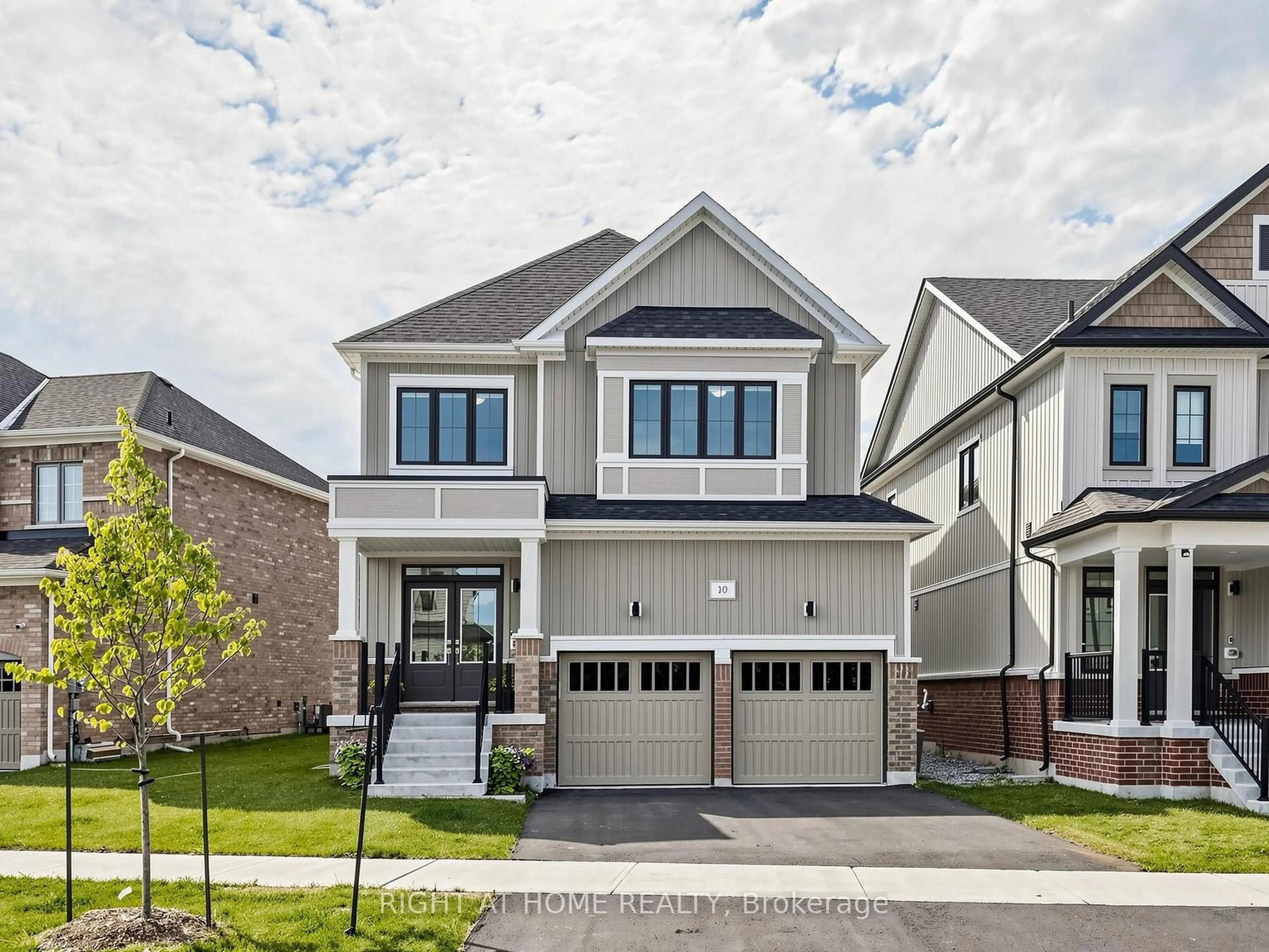 Home with brick exterior material, street for 10 George Ellis Dr, Georgina Ontario L4P 0S3