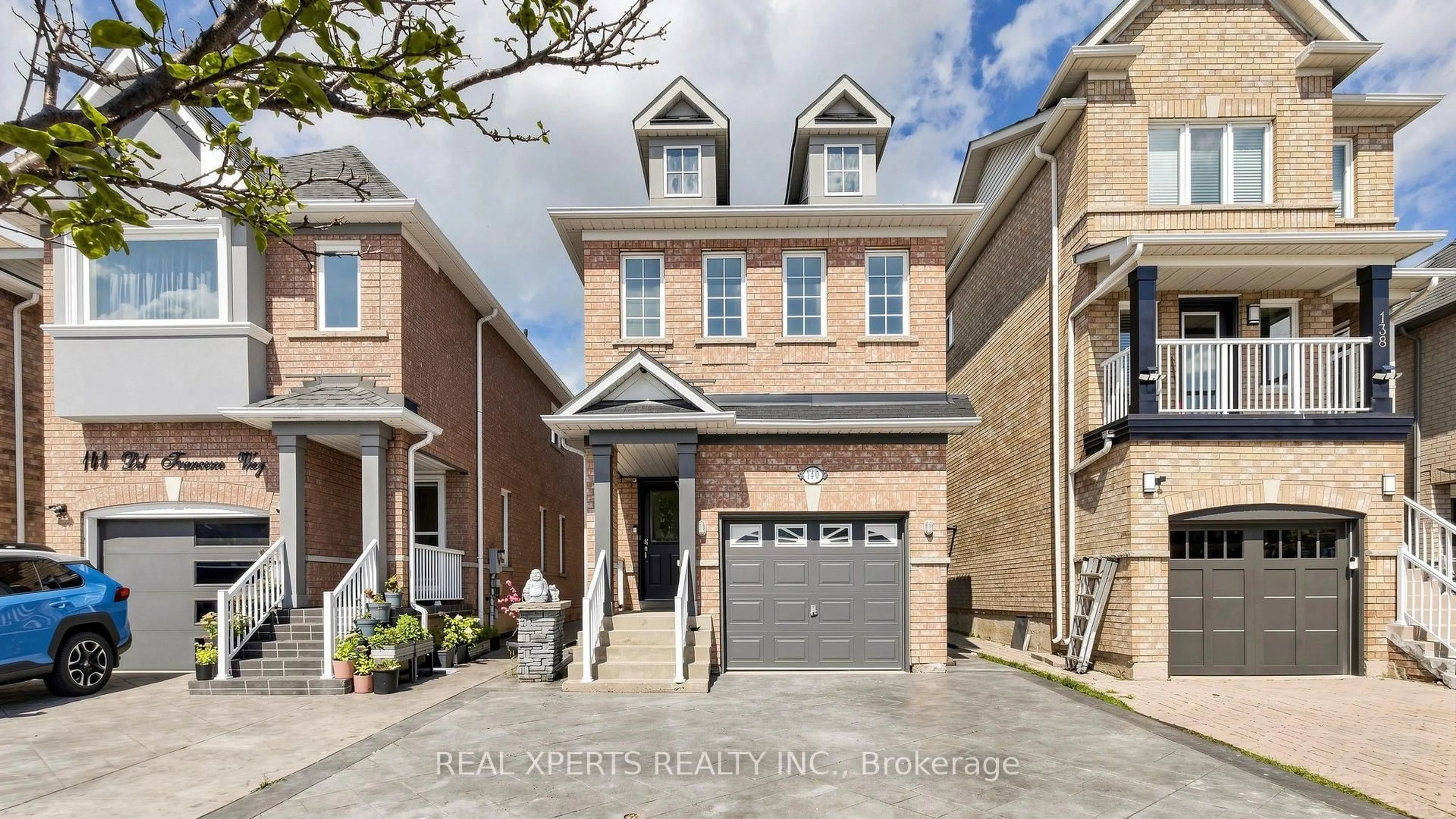 Home with brick exterior material, street for 140 Del Francesco Way, Vaughan Ontario L6A 3X3