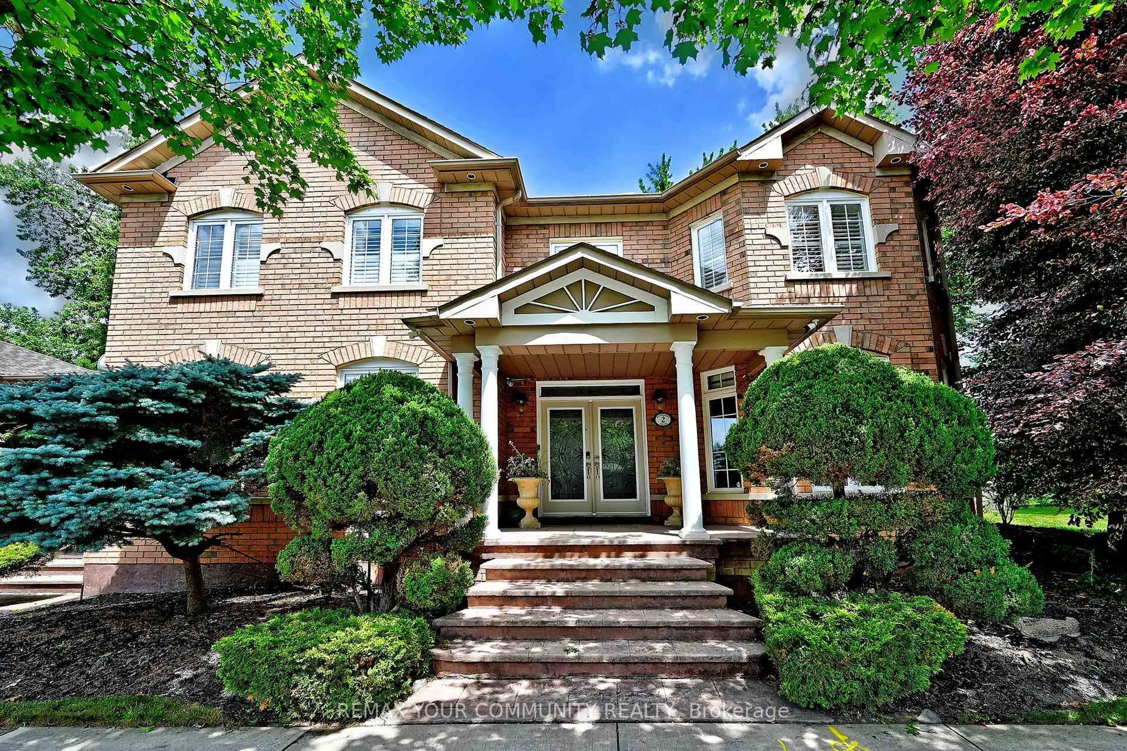 Home with brick exterior material, street for 2 Winterberry Dr, Markham Ontario L3S 4G3