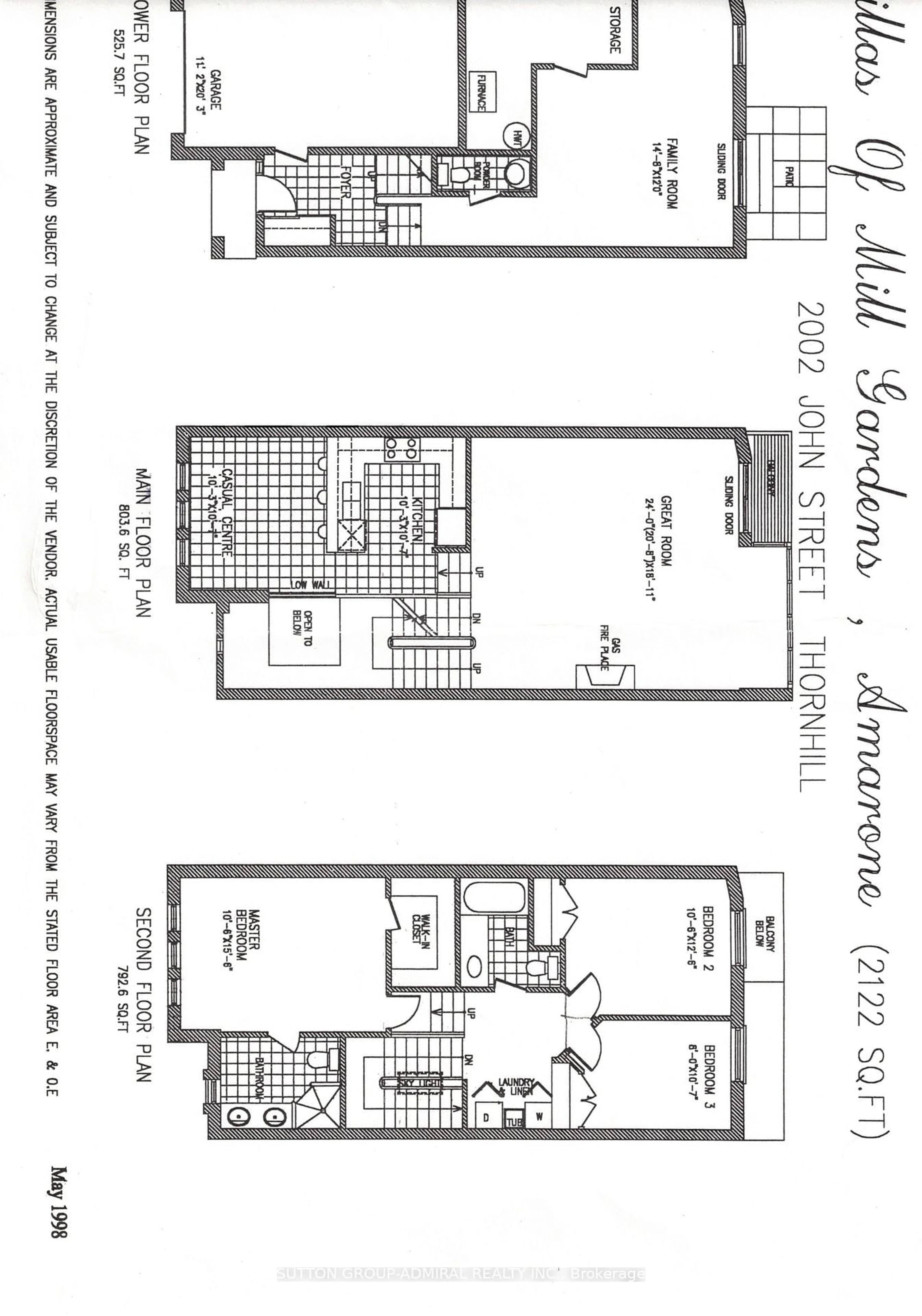 Floor plan for 2002 John St, Markham Ontario L3T 1Z1