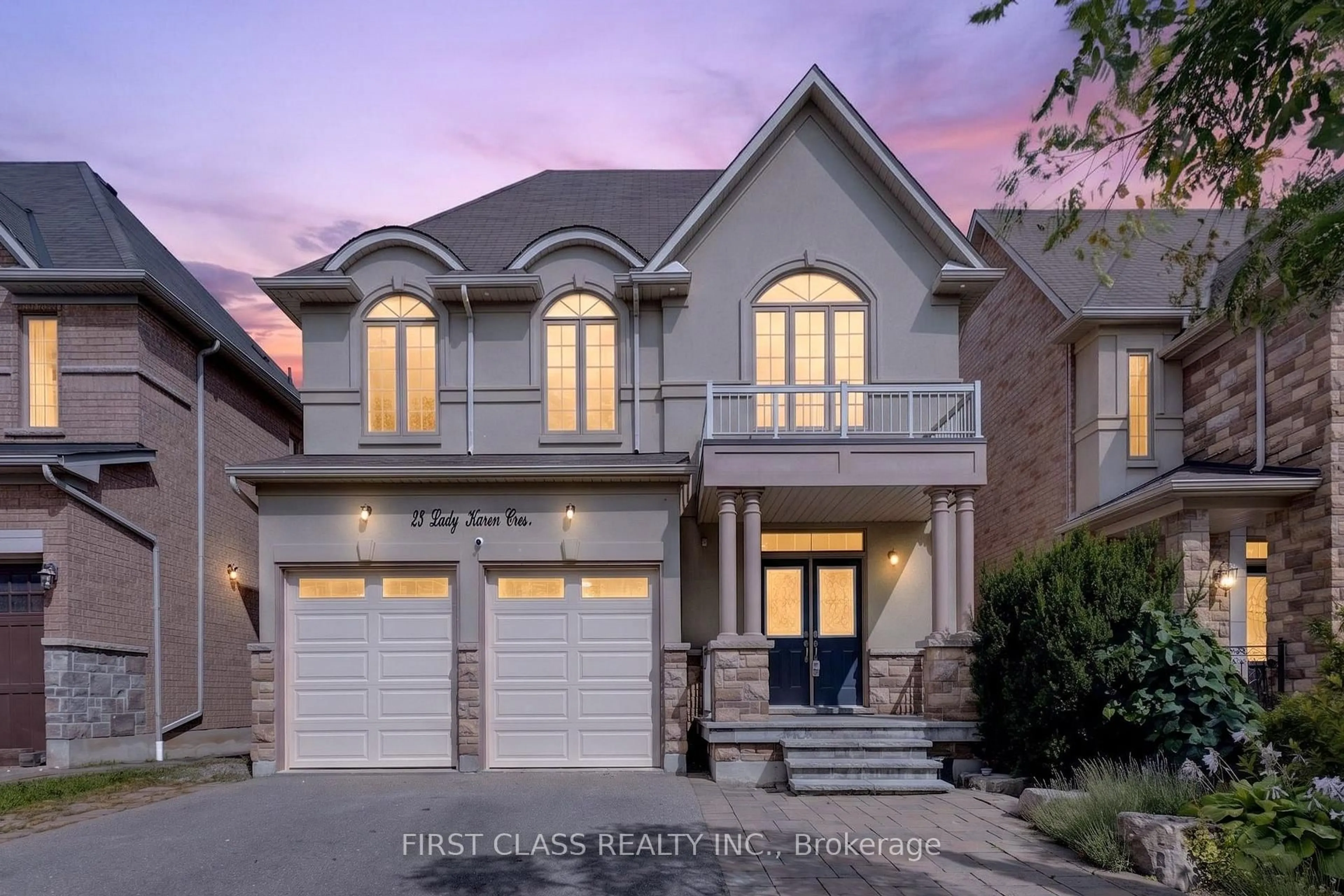 Home with brick exterior material, street for 23 Lady Karen Cres, Vaughan Ontario L6A 4M3