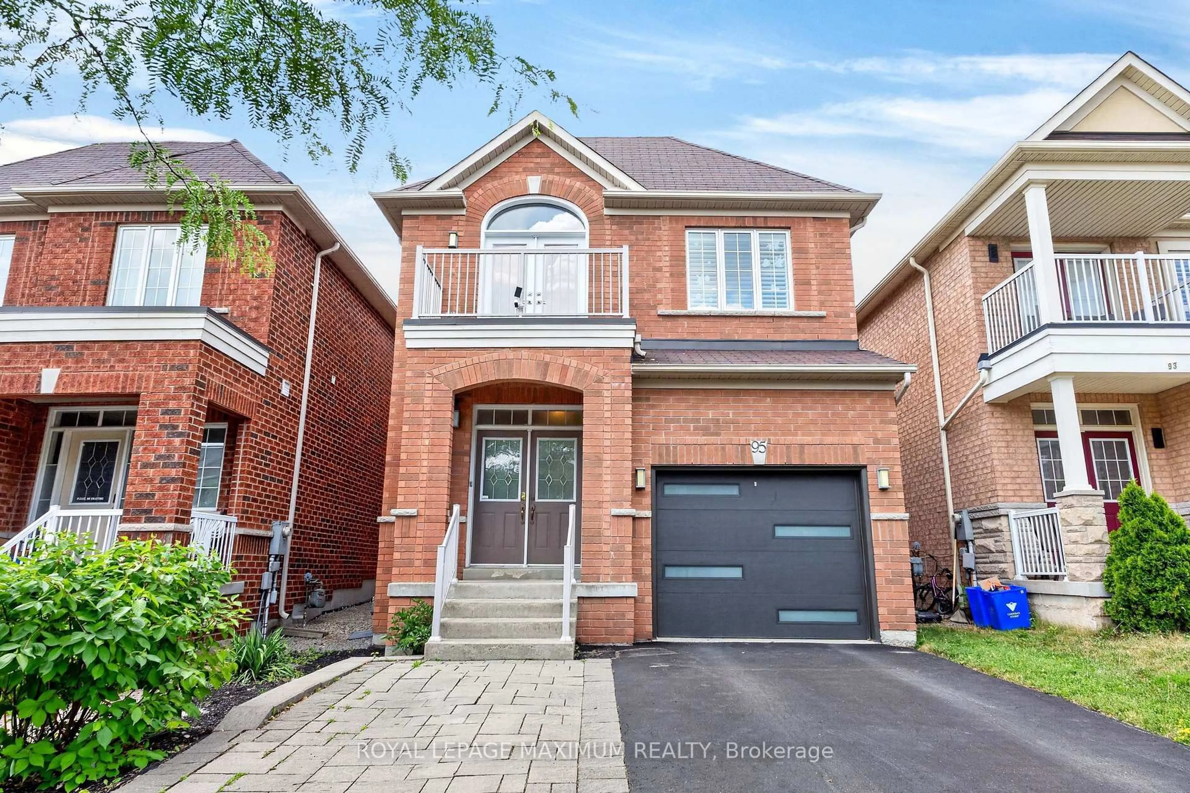 Home with brick exterior material, street for 95 White Beach Cres, Vaughan Ontario L6A 0R2