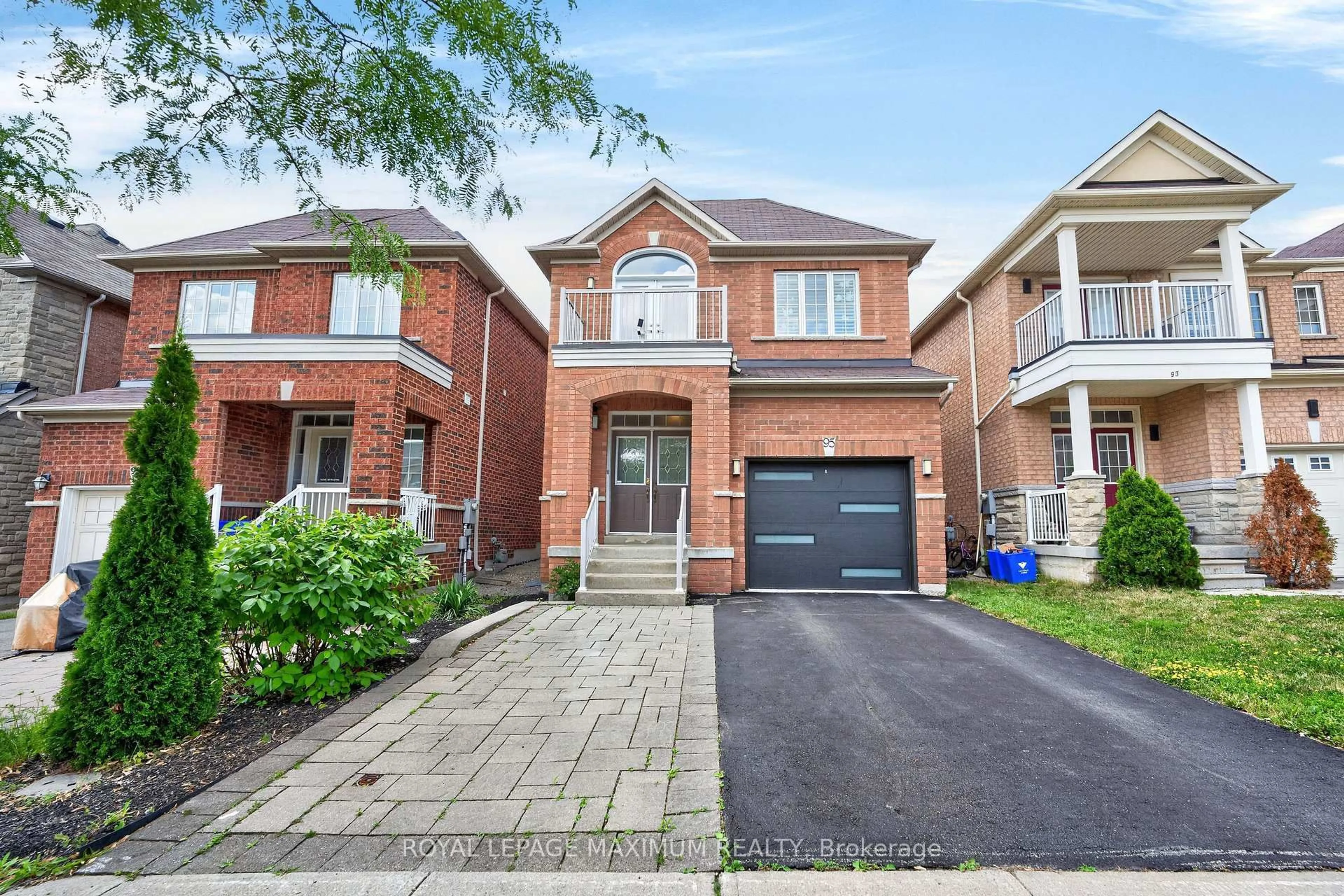 Home with brick exterior material, street for 95 White Beach Cres, Vaughan Ontario L6A 0R2