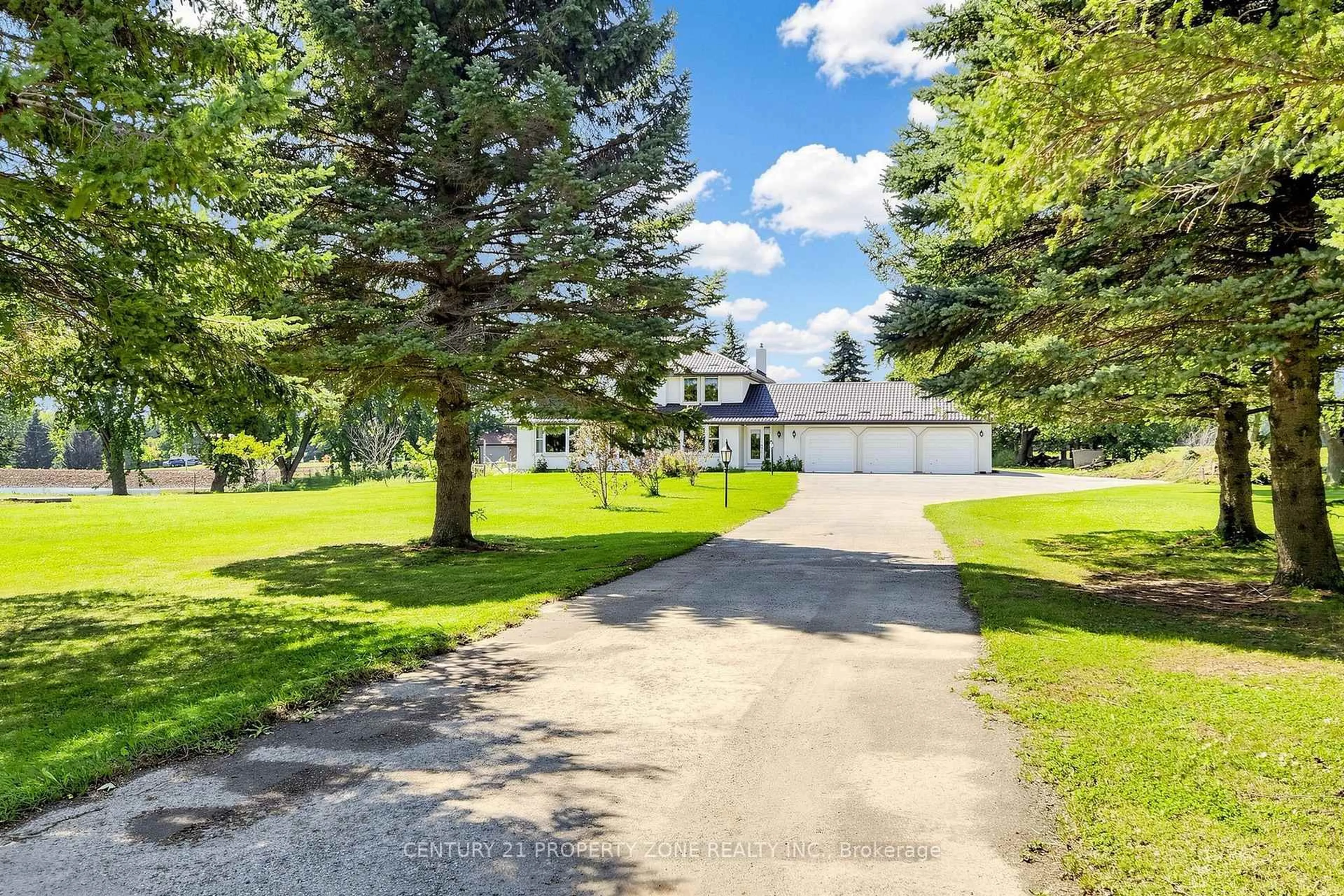 A pic from outside/outdoor area/front of a property/back of a property/a pic from drone, water/lake/river/ocean view for 4436 20 Side Rd, Bradford West Gwillimbury Ontario L0L 1R0