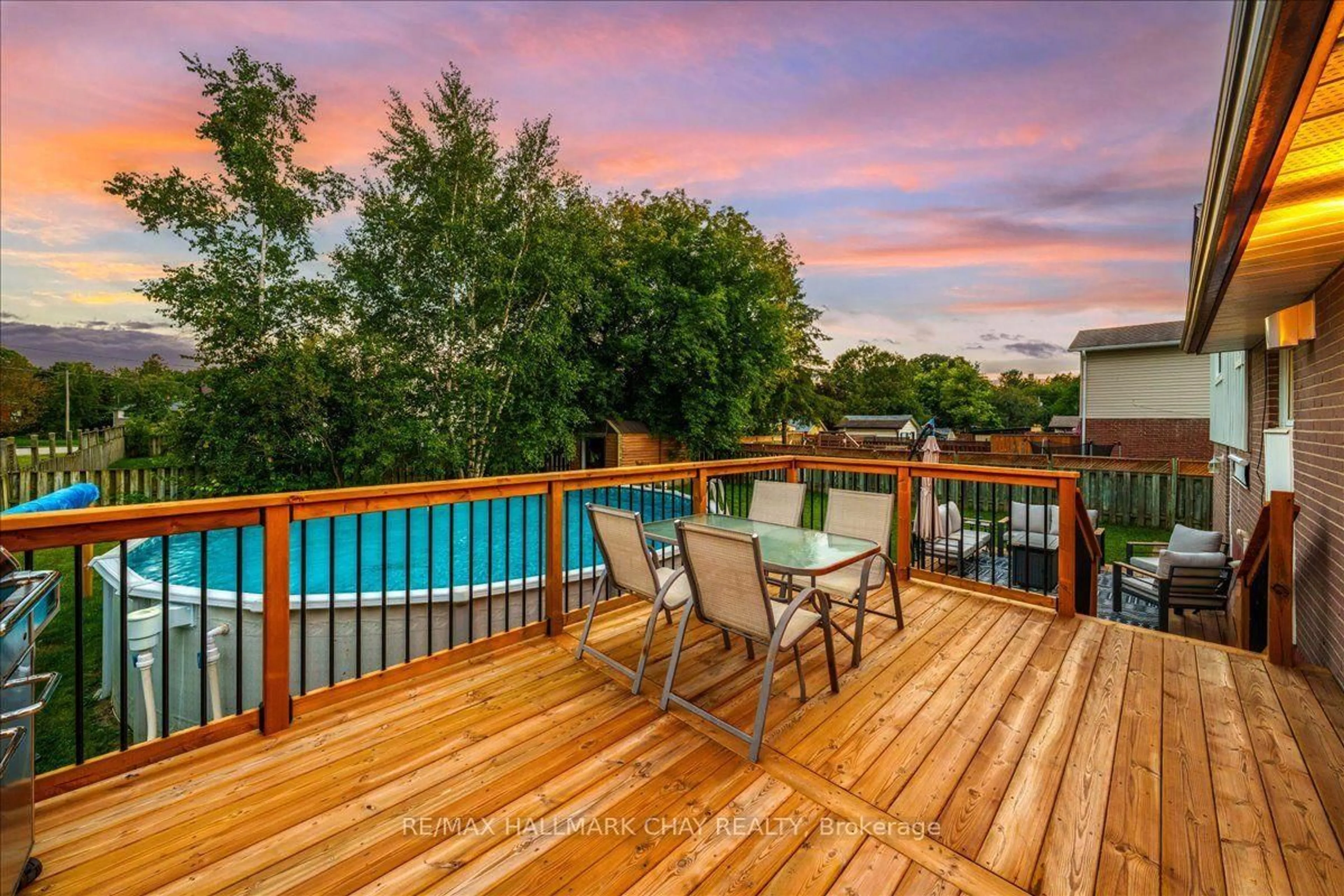 Patio, water/lake/river/ocean view for 12 Larkdale Cres, Essa Ontario L0M 1B0
