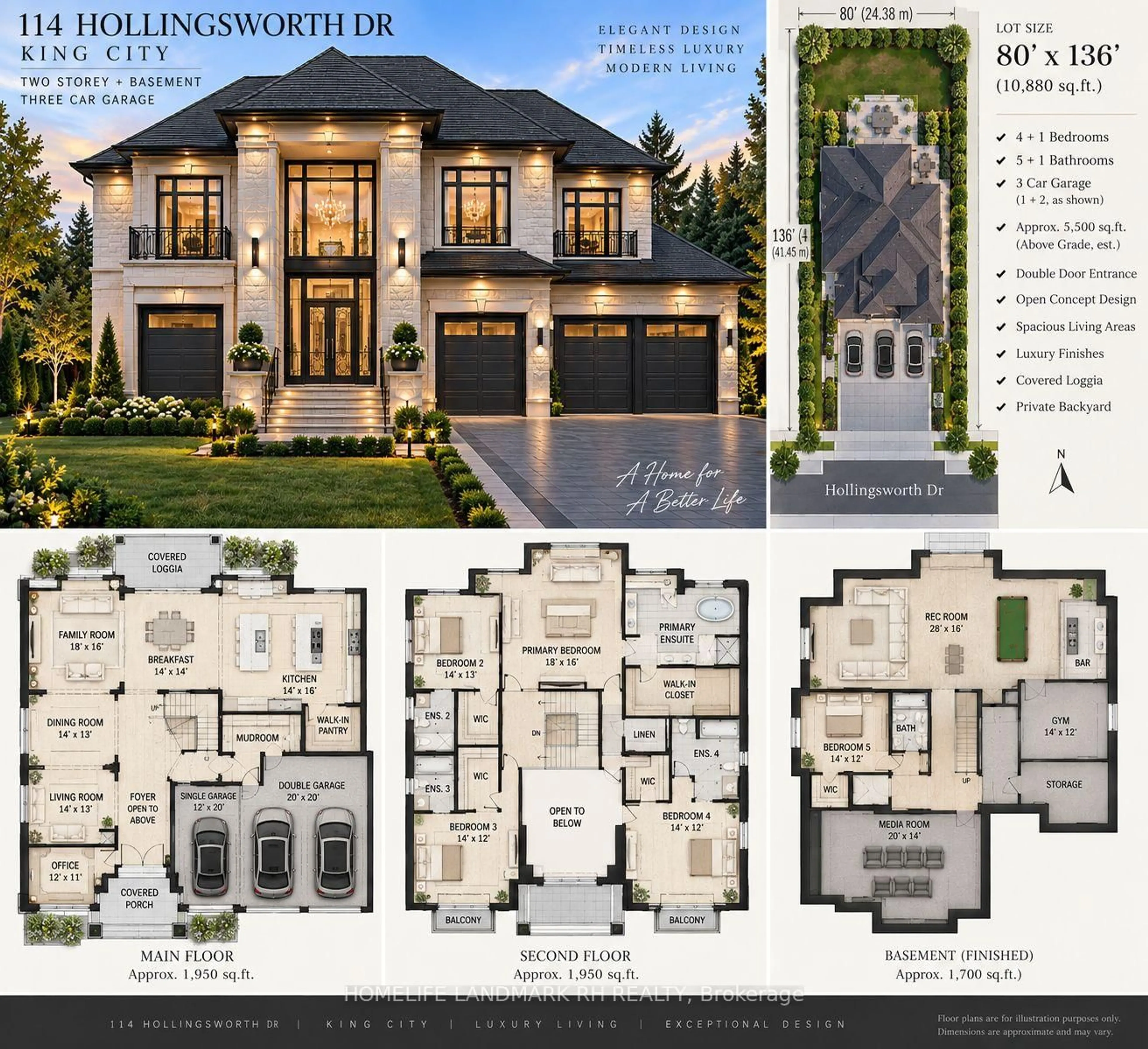 Floor plan for 114 Hollingsworth Dr, King Ontario L7B 1G4
