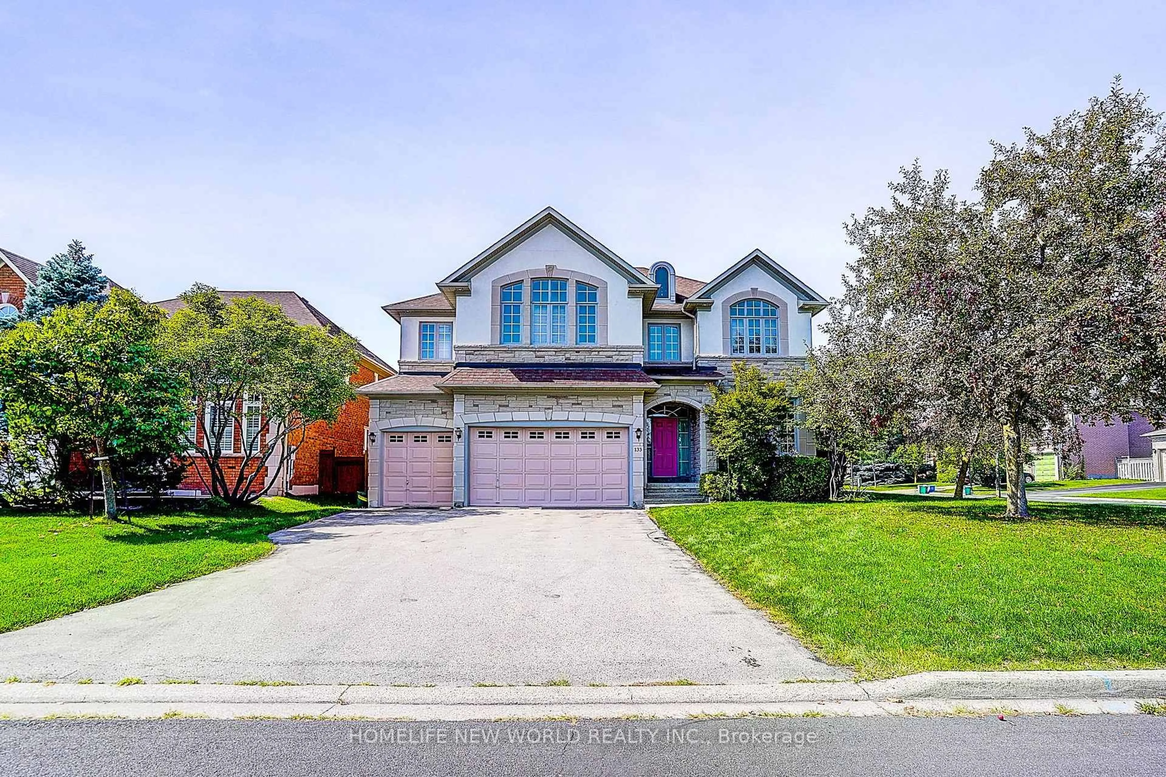 Home with brick exterior material, street for 133 White Lotus Circ, Markham Ontario L6C 1V7