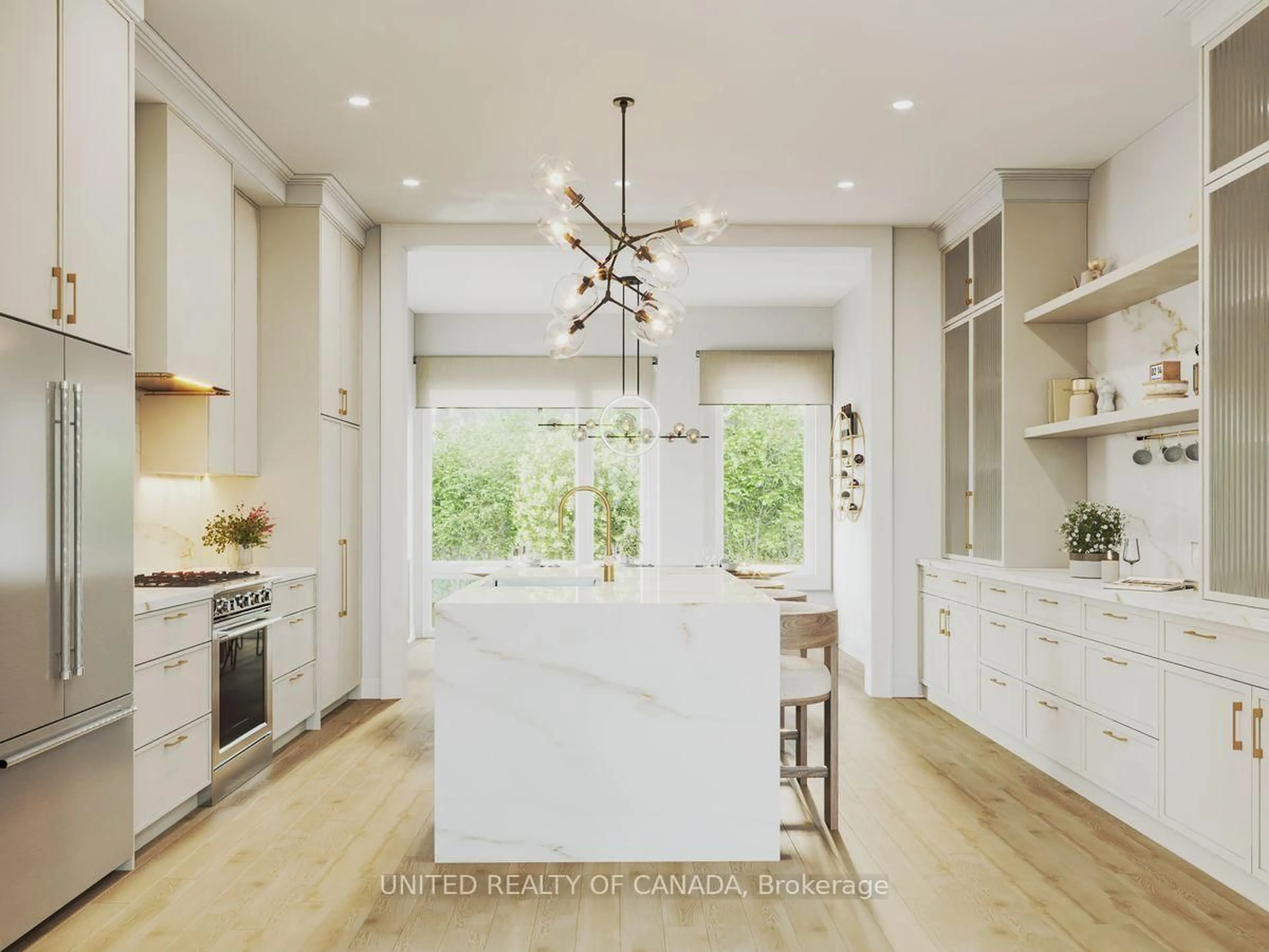Open concept kitchen, ceramic/tile floor for 255 Thornhill Woods Dr, Vaughan Ontario L4J 8V5